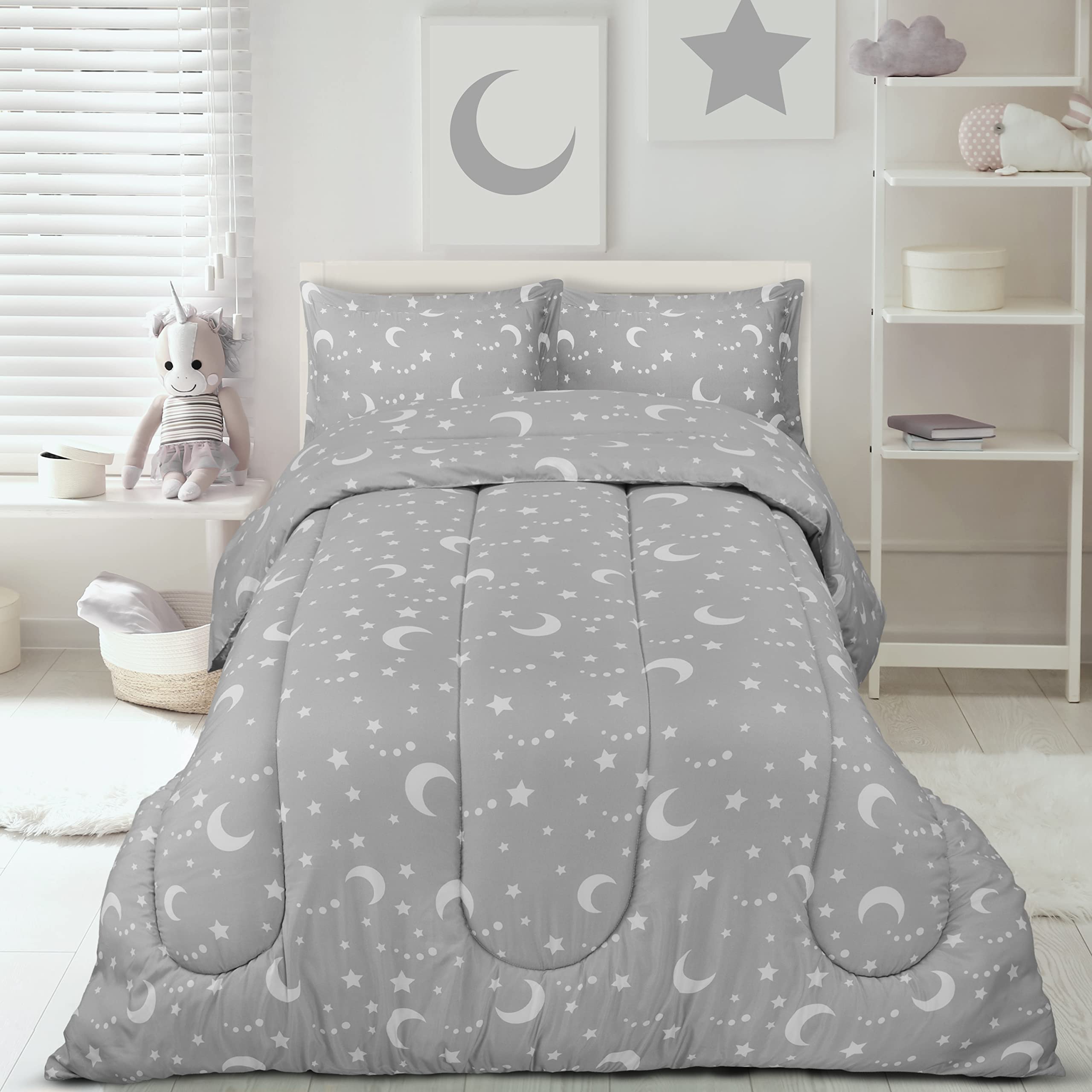 Foto 4 | Juego De Edredón Utopia Bedding All Season Moon Star Twin - Venta Internacional.