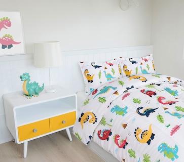 Foto 5 | Juego De Edredón Utopia Bedding Para Todas Las Estaciones Con Diseño De Dinosaurio, Doble, 3 Piezas - Venta Internac