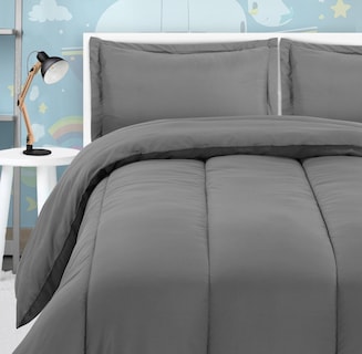 Foto 1 | Juego De Edredón Utopia Bedding Para Todas Las Estaciones, Gris, Doble Con 2 Fundas - Venta Internacional.