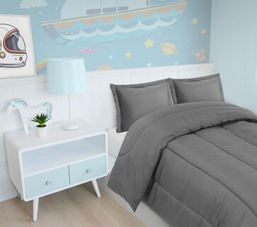 Foto 5 | Juego De Edredón Utopia Bedding Para Todas Las Estaciones, Gris, Doble Con 2 Fundas - Venta Internacional.