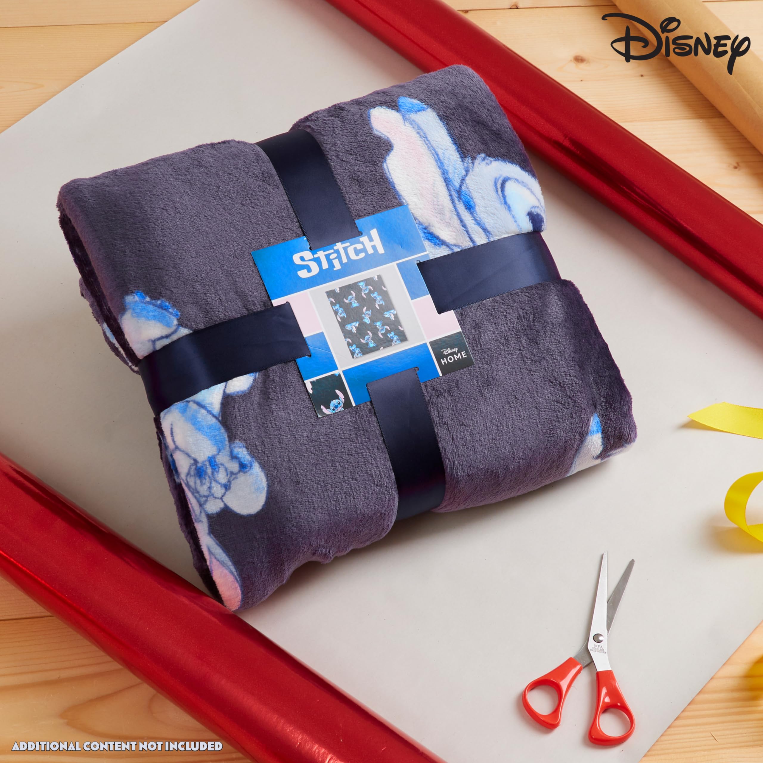 Foto 3 pulgar | Manta Polar con Estampado Disney Stitch 150 x 130 cm Azul - Venta Internacional