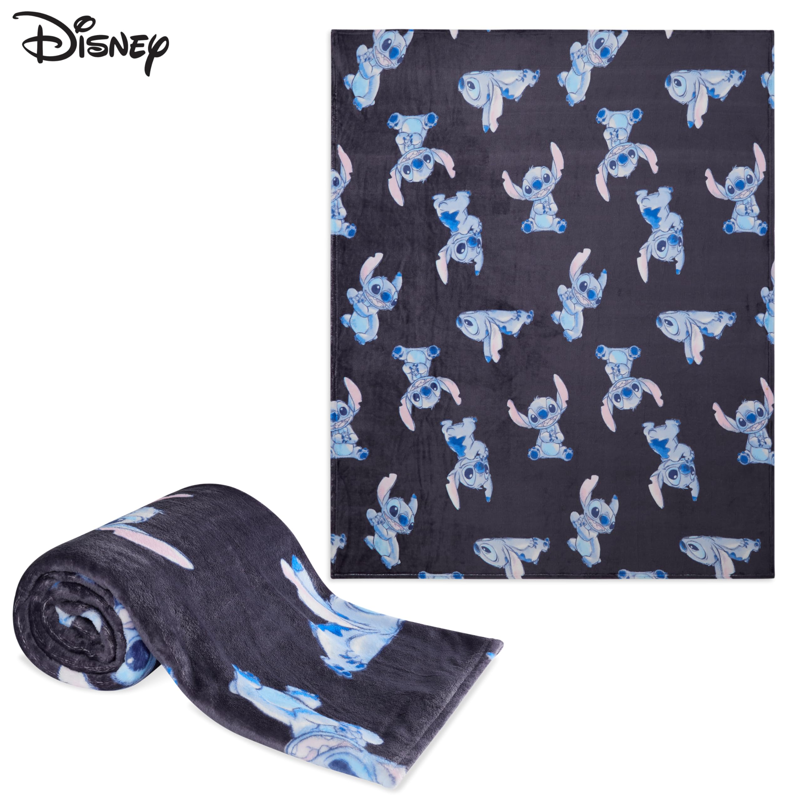 Foto 7 pulgar | Manta Polar con Estampado Disney Stitch 150 x 130 cm Azul - Venta Internacional