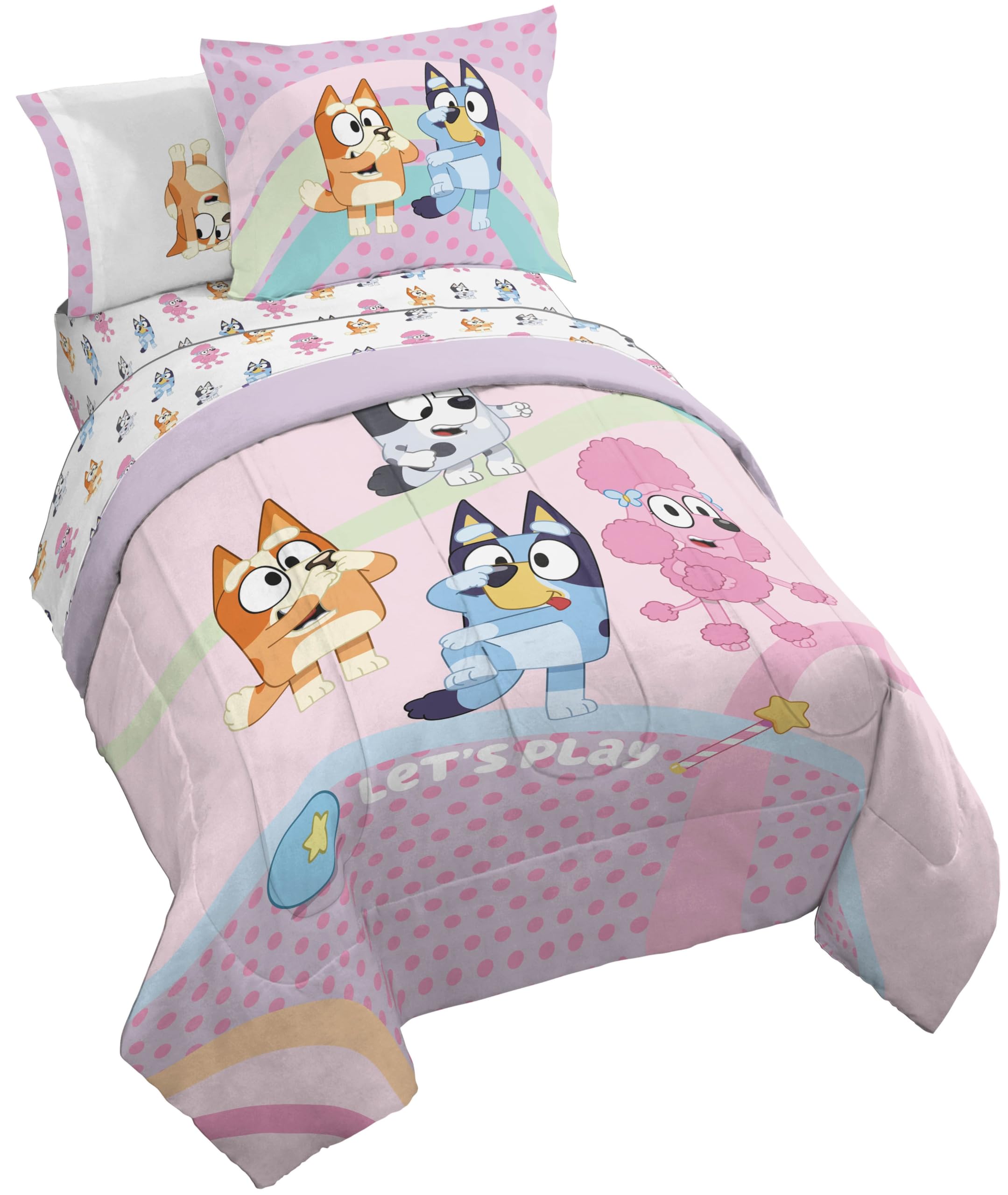 Foto 2 pulgar | Juego De Edredón Jay Franco Bluey Para Ropa De Cama Doble, 5 Piezas - Venta Internacional.