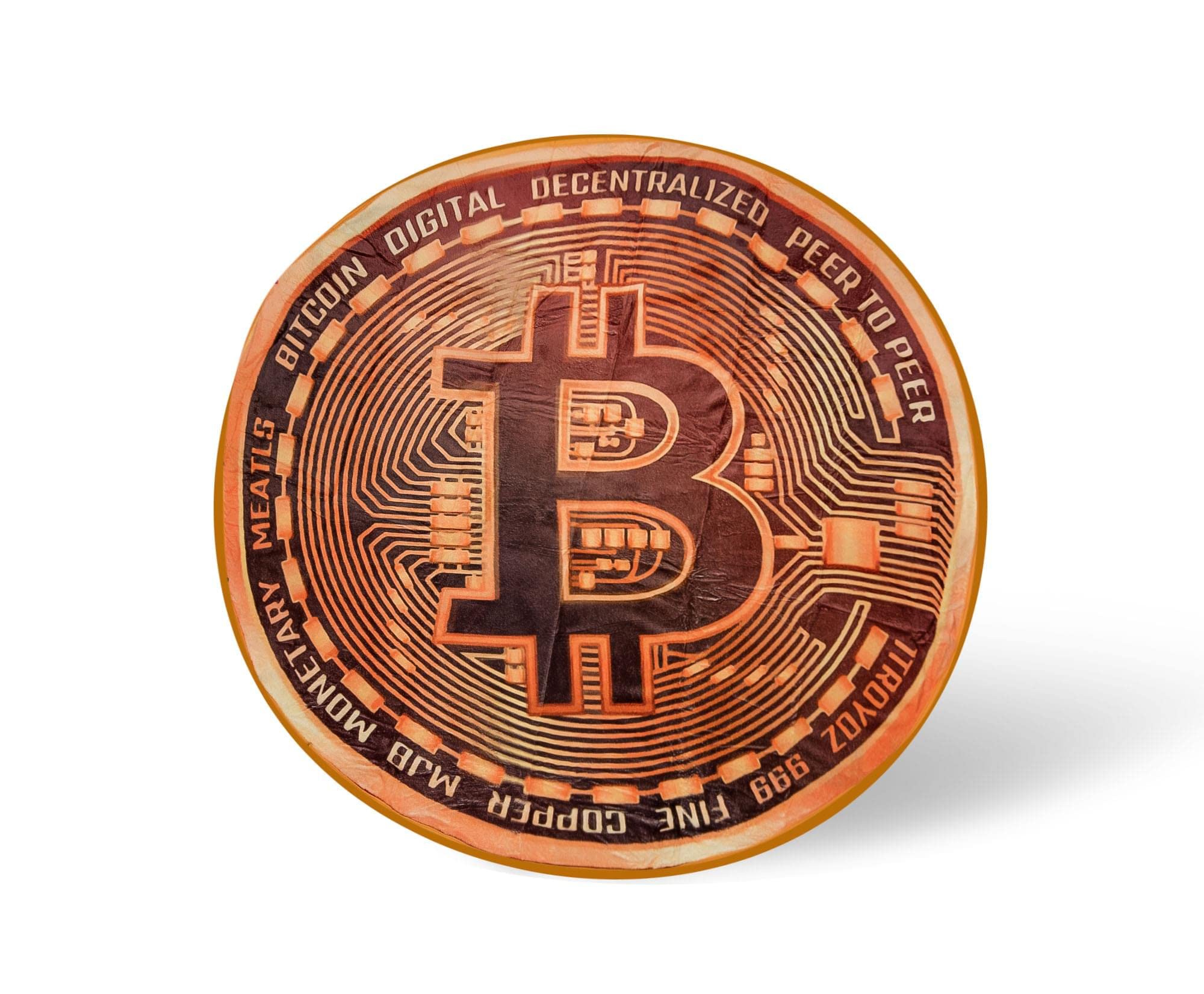 Foto 1 | Cobija Polar Toynk Bitcoin Criptomoneda 150 cm - Venta Internacional