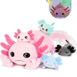 Animal De Peluche Tezituor Giant Mommy Axolotl Con 4 Bebés De 80 Cm - Venta Internacional.