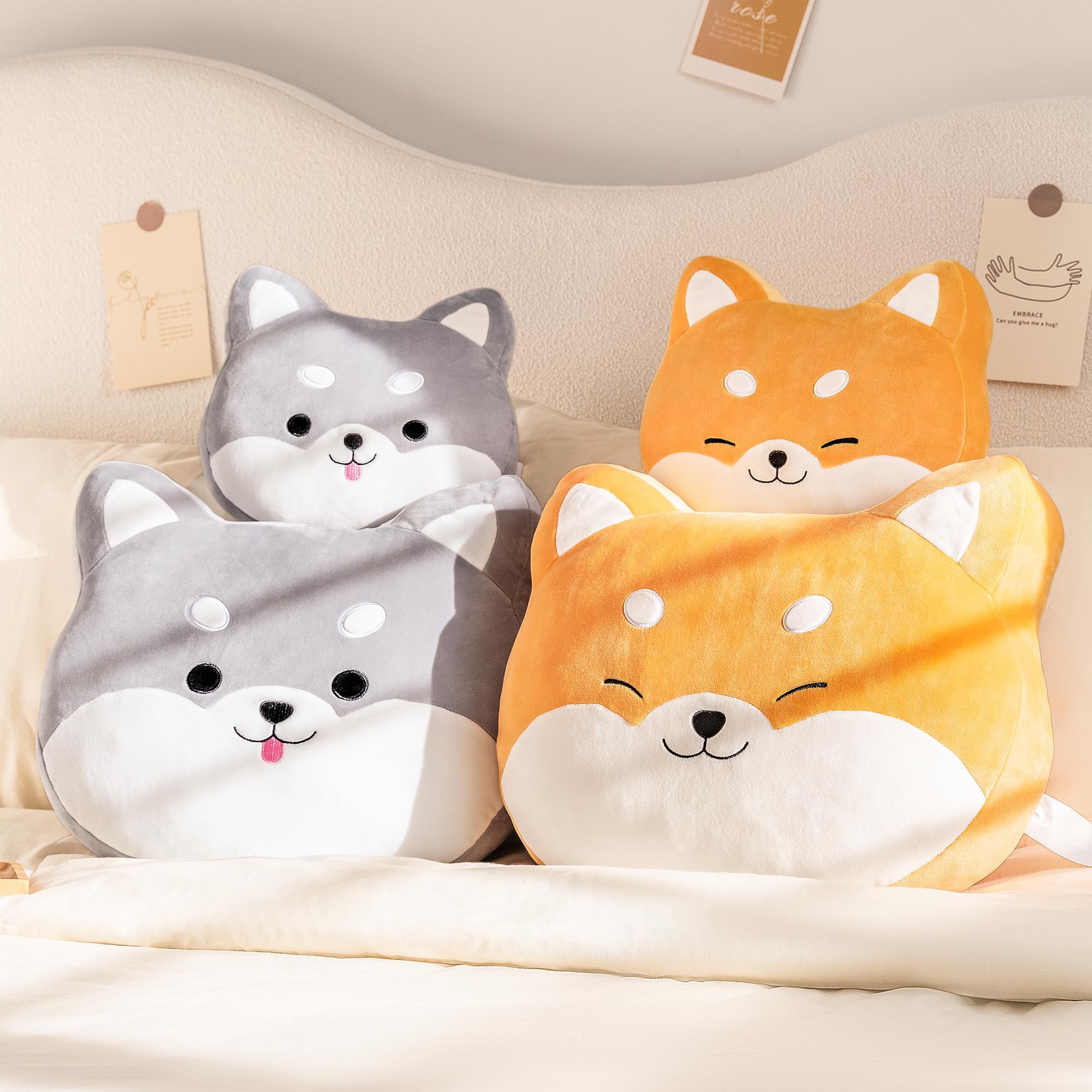 Foto 8 pulgar | Peluche Pillow Lazada Corgi Para Niños, 38 Cm, Gris - Venta Internacional.