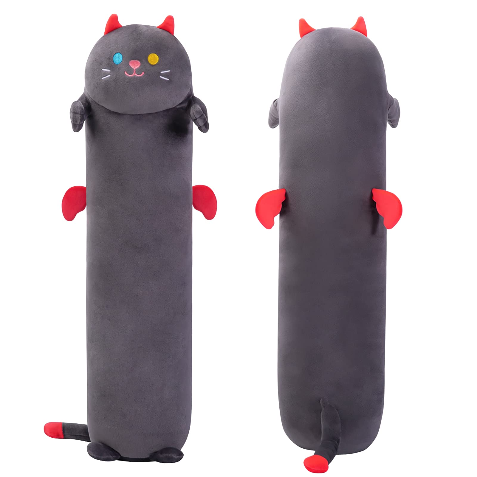Foto 2 pulgar | Almohada Corporal De Felpa Mewaii Long Cat, 70 Cm, Diseño De Peluche Negro - Venta Internacional.