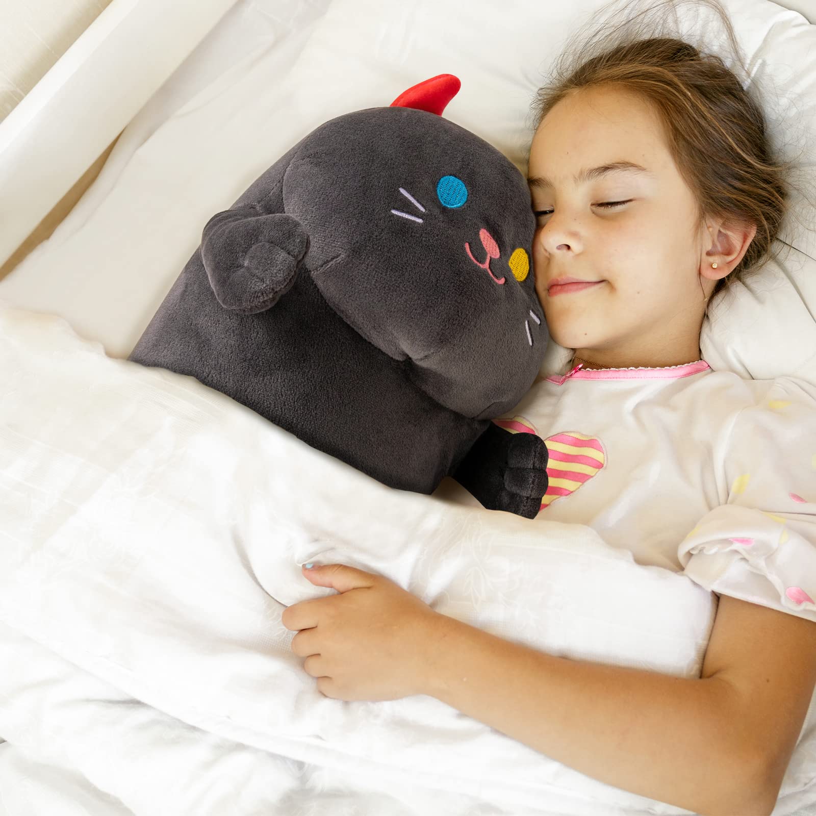 Foto 6 pulgar | Almohada Corporal De Felpa Mewaii Long Cat, 70 Cm, Diseño De Peluche Negro - Venta Internacional.