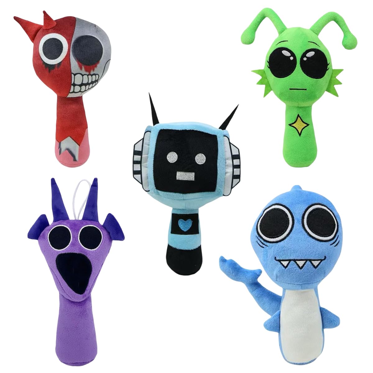 Peluche Sprunki Game Wenda Grey De 10 Cm Para Niños Y Adultos - Venta Internacional.