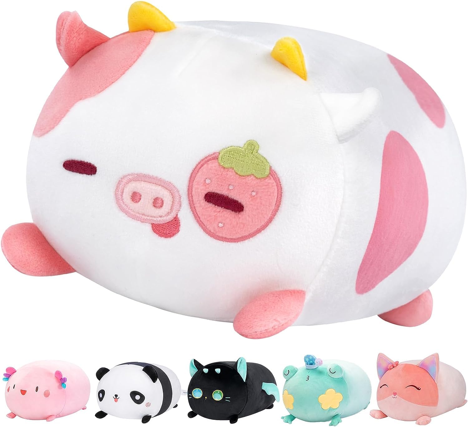 Foto 2 pulgar | Almohada De Peluche Mewaii Con Forma De Vaca Fresa De 40 Cm - Venta Internacional.
