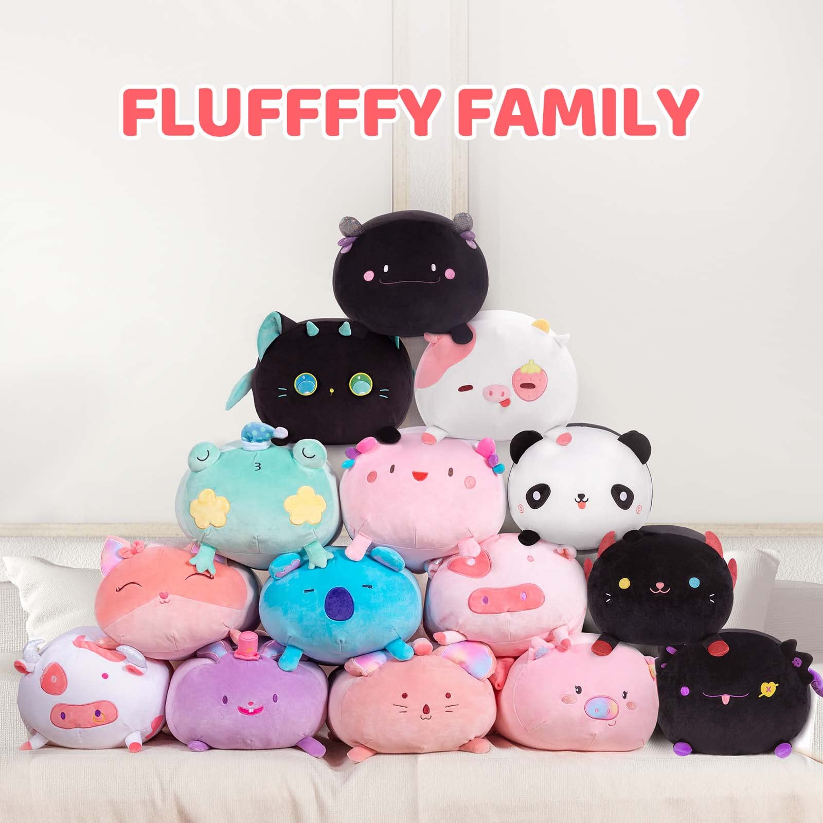 Foto 8 pulgar | Almohada De Peluche Mewaii Con Forma De Vaca Fresa De 40 Cm - Venta Internacional.