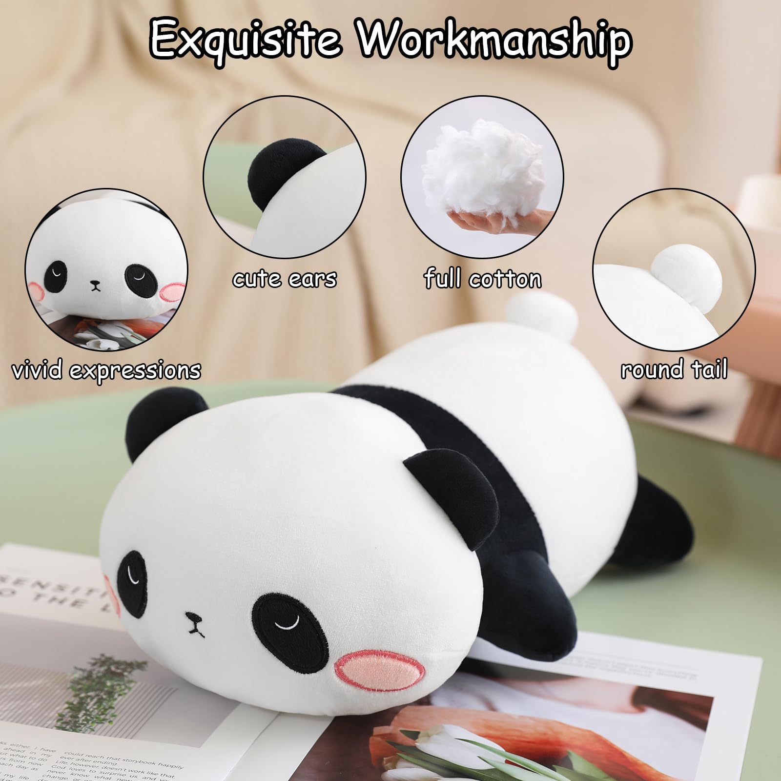 Foto 4 pulgar | Peluche De Panda Pesado Sqeqe - Venta Internacional.