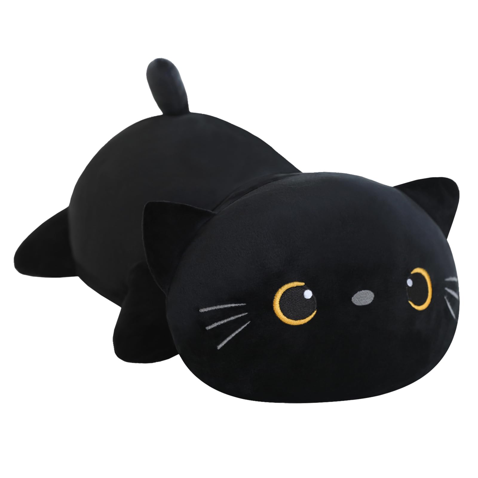 Peluche Sqeqe Con Forma De Gato Negro Pesado De 25 Cm Para Niños Y Adultos - Venta Internacional.