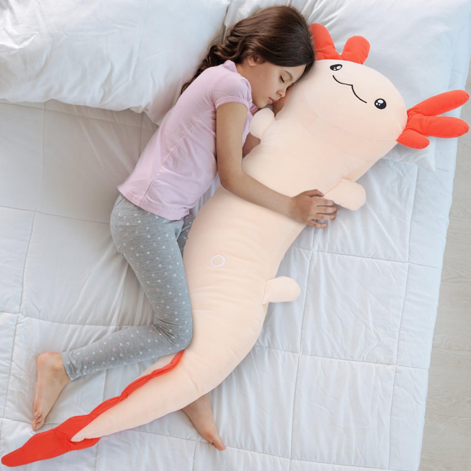Peluche De Peluche Maogolan Giant Axolotl 120 Cm, Color Rosa - Venta Internacional.
