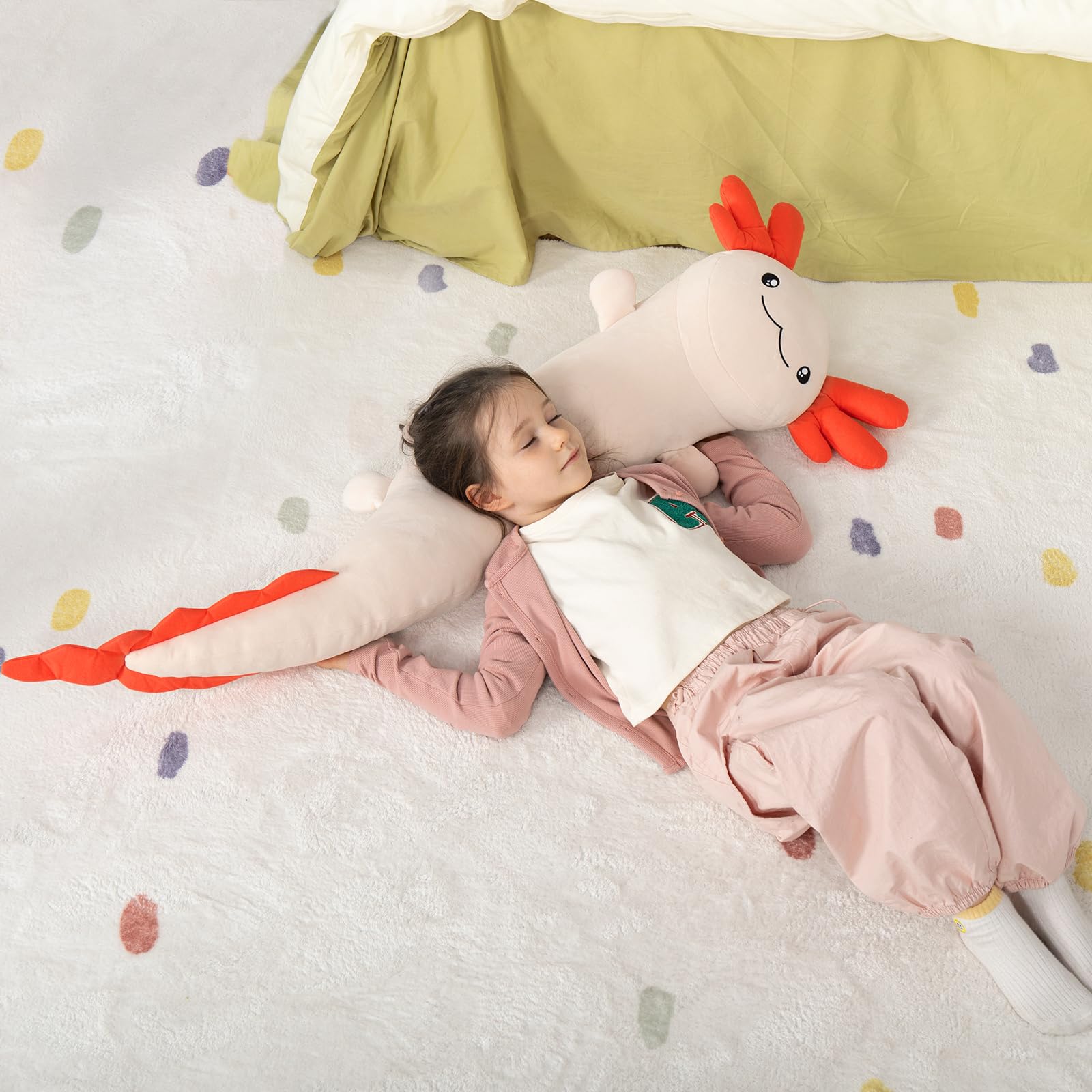 Foto 5 | Peluche De Peluche Maogolan Giant Axolotl 120 Cm, Color Rosa - Venta Internacional.