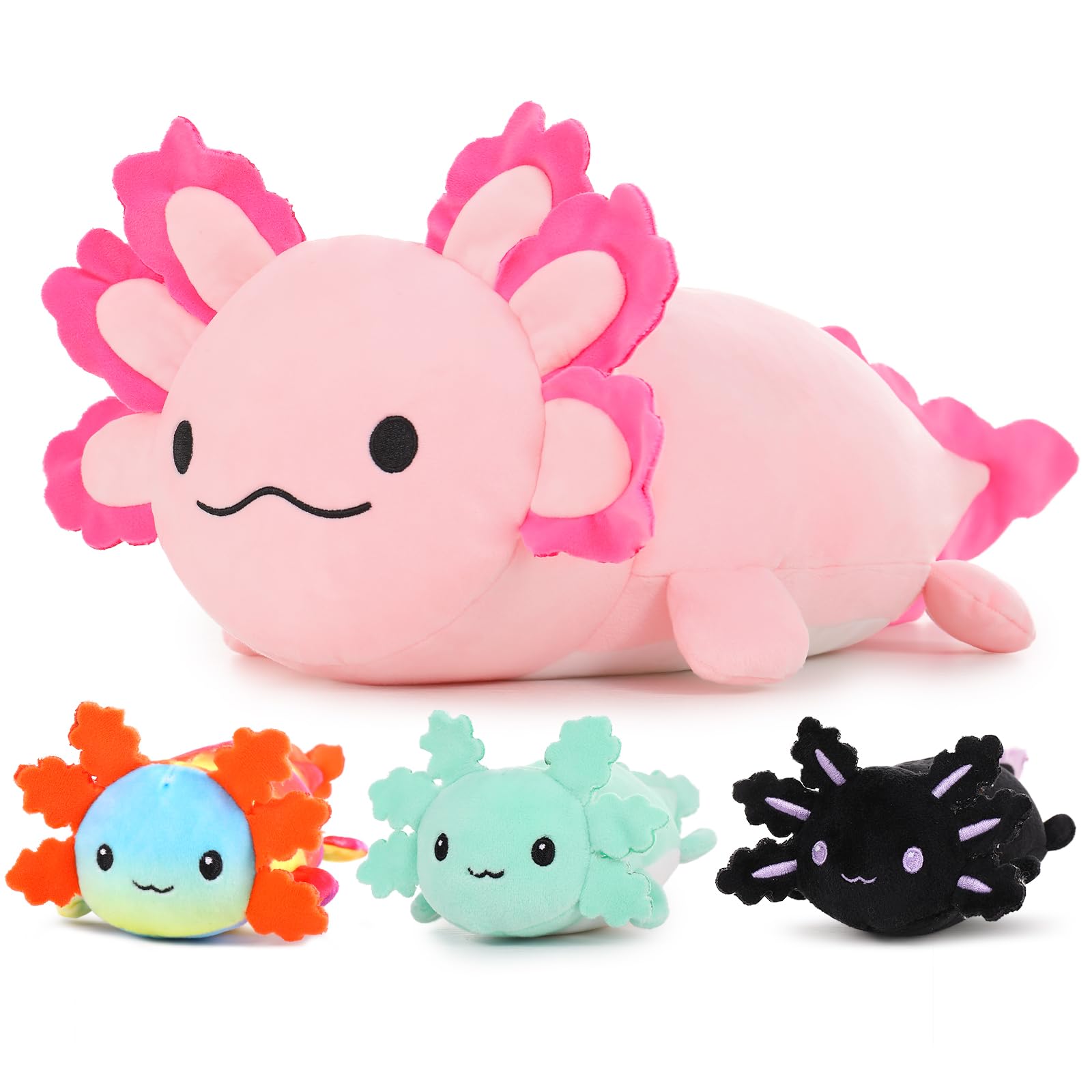 Foto 2 pulgar | Juguete De Peluche Maogolan Giant Axolotl Con 3 Bebés En El Interior De 60 Cm - Venta Internacional.