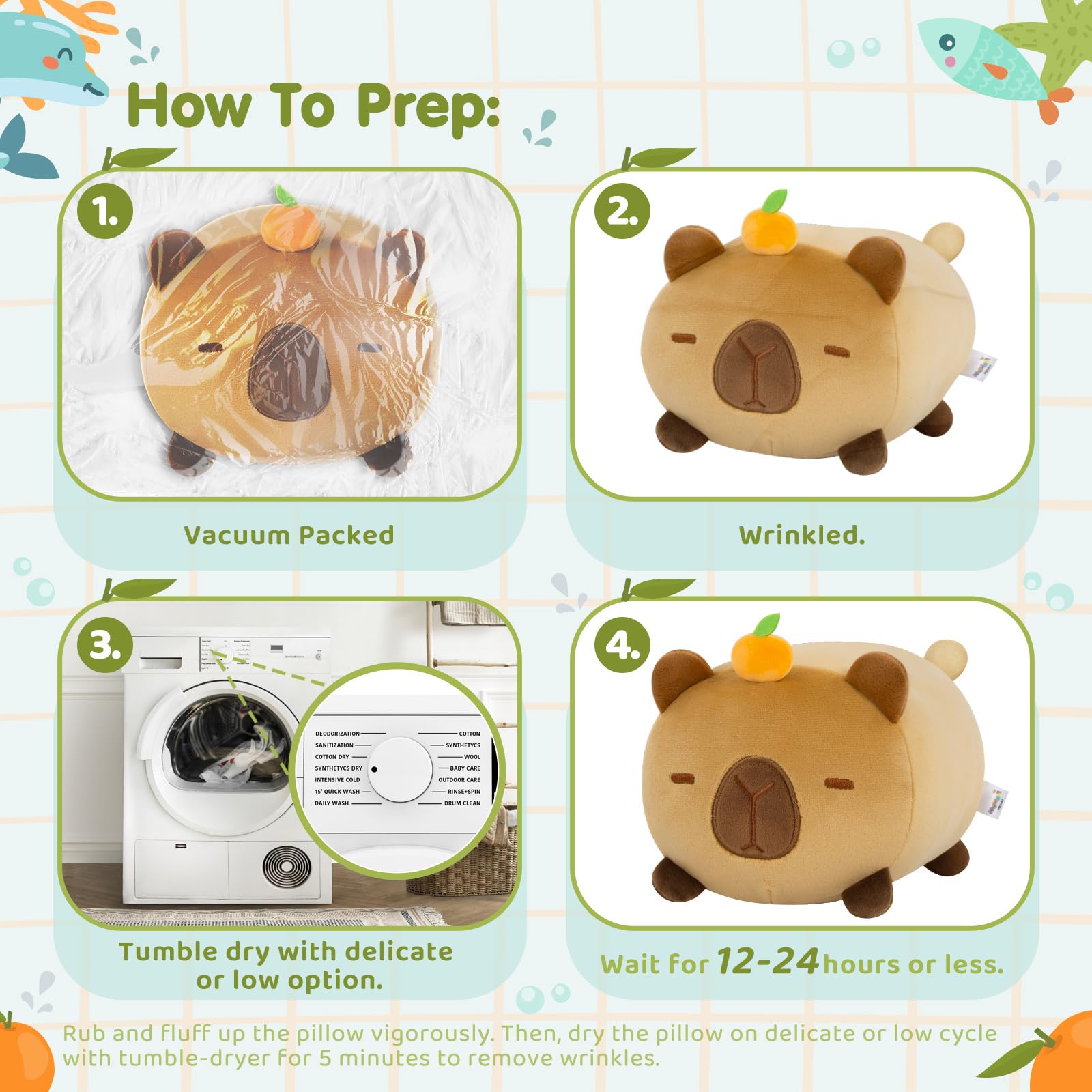 Foto 7 | Peluche Mewaii Cute Capibara De 40 Cm, Suave Y Esponjoso Para Niños - Venta Internacional.