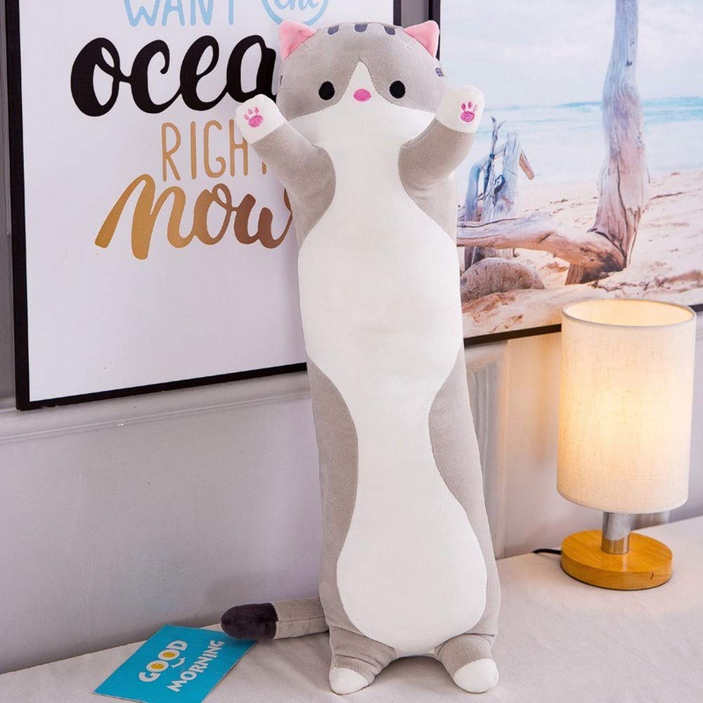Foto 3 pulgar | Cojín Para Dormir De Peluche Con Forma De Gato Y Gatito De Peluche Con Dibujos Animados - Venta Internacional.