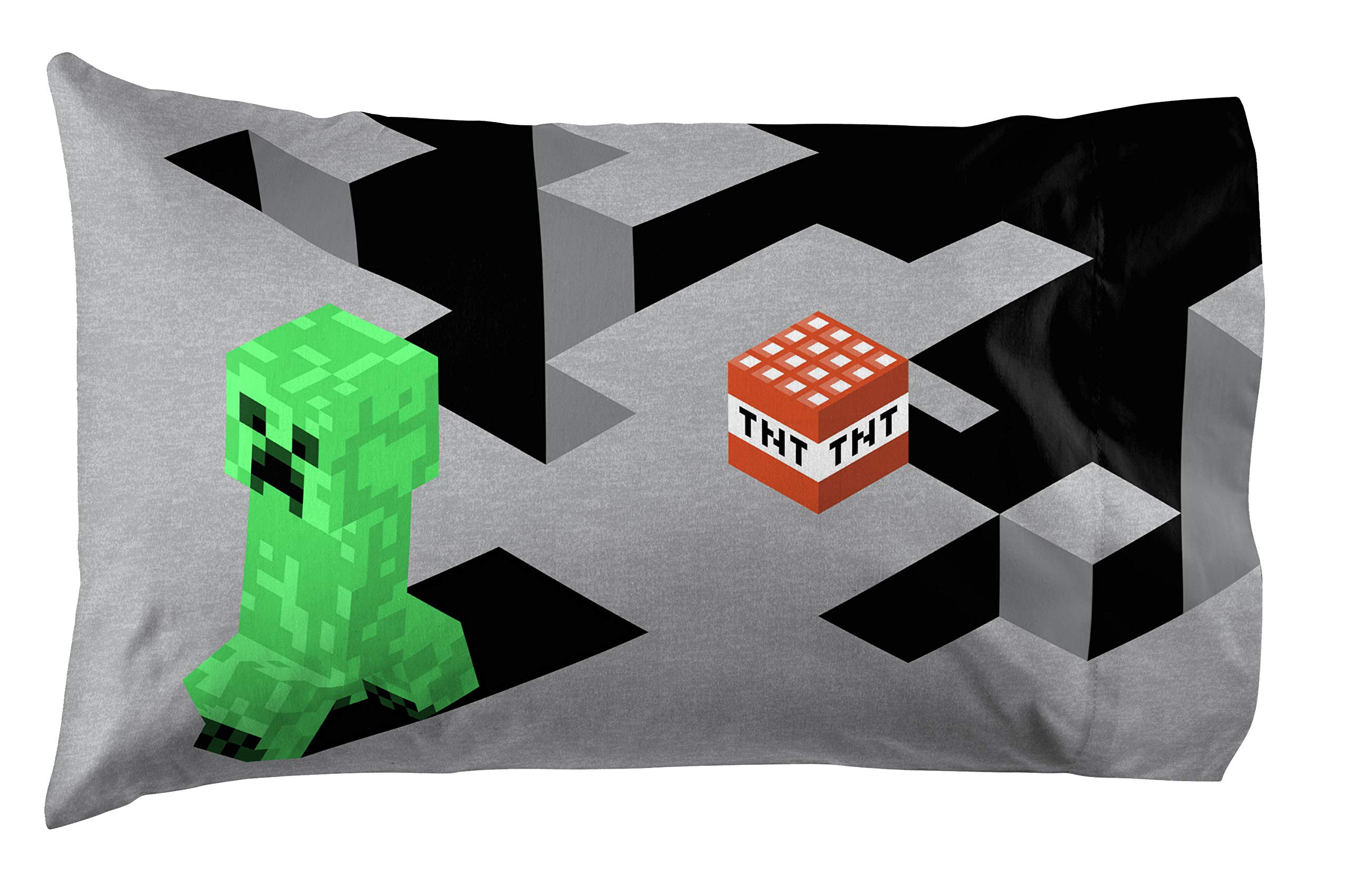 Foto 3 pulgar | Funda De Almohada Jay Franco Minecraft Lone Creeper 50 X 75 Cm, 1 Paquete - Venta Internacional.