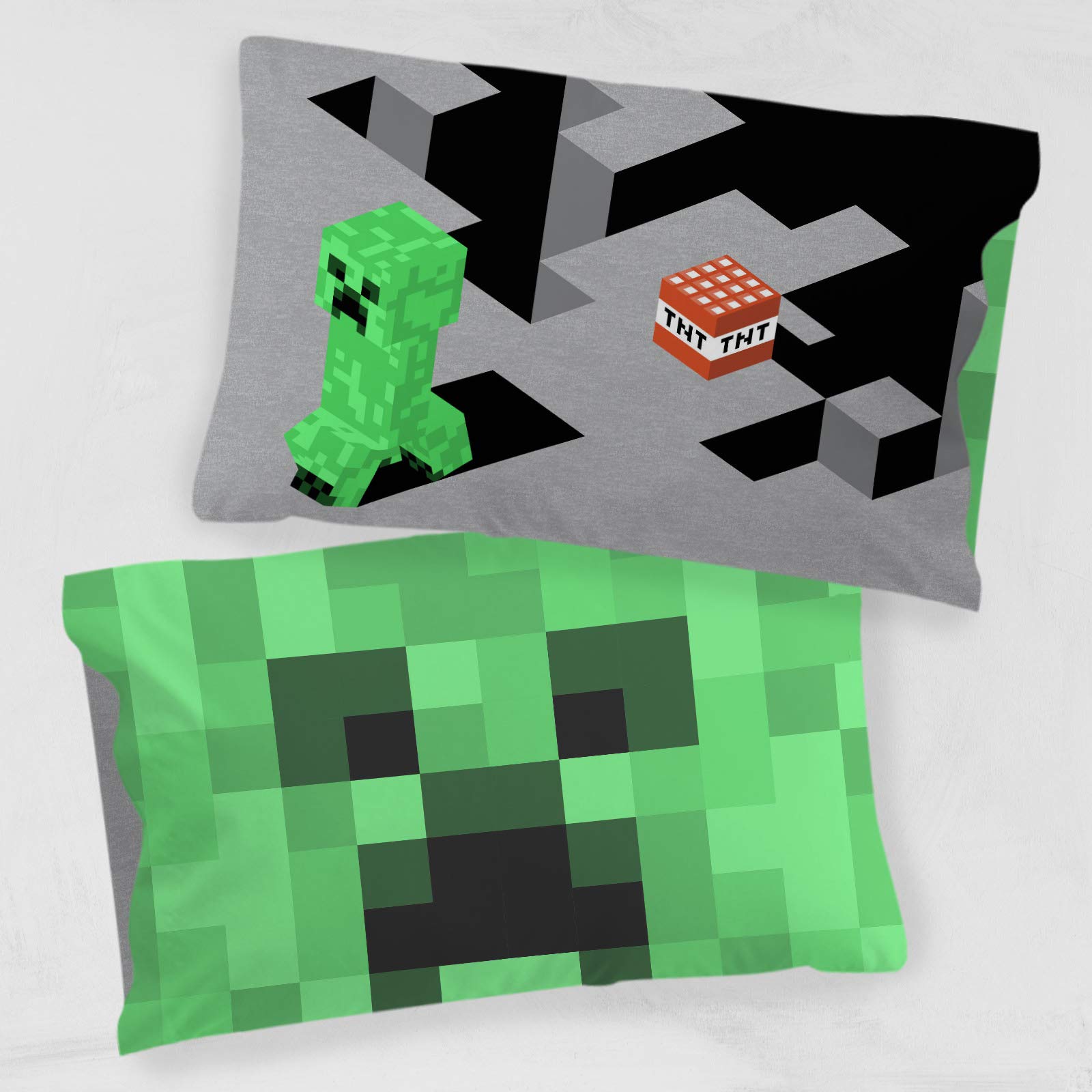 Foto 4 pulgar | Funda De Almohada Jay Franco Minecraft Lone Creeper 50 X 75 Cm, 1 Paquete - Venta Internacional.