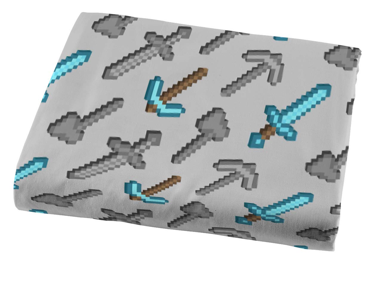 Foto 3 | Juego De Sábanas Con Personajes Isométricos De Minecraft De Jay Franco, Gemelos - Venta Internacional.