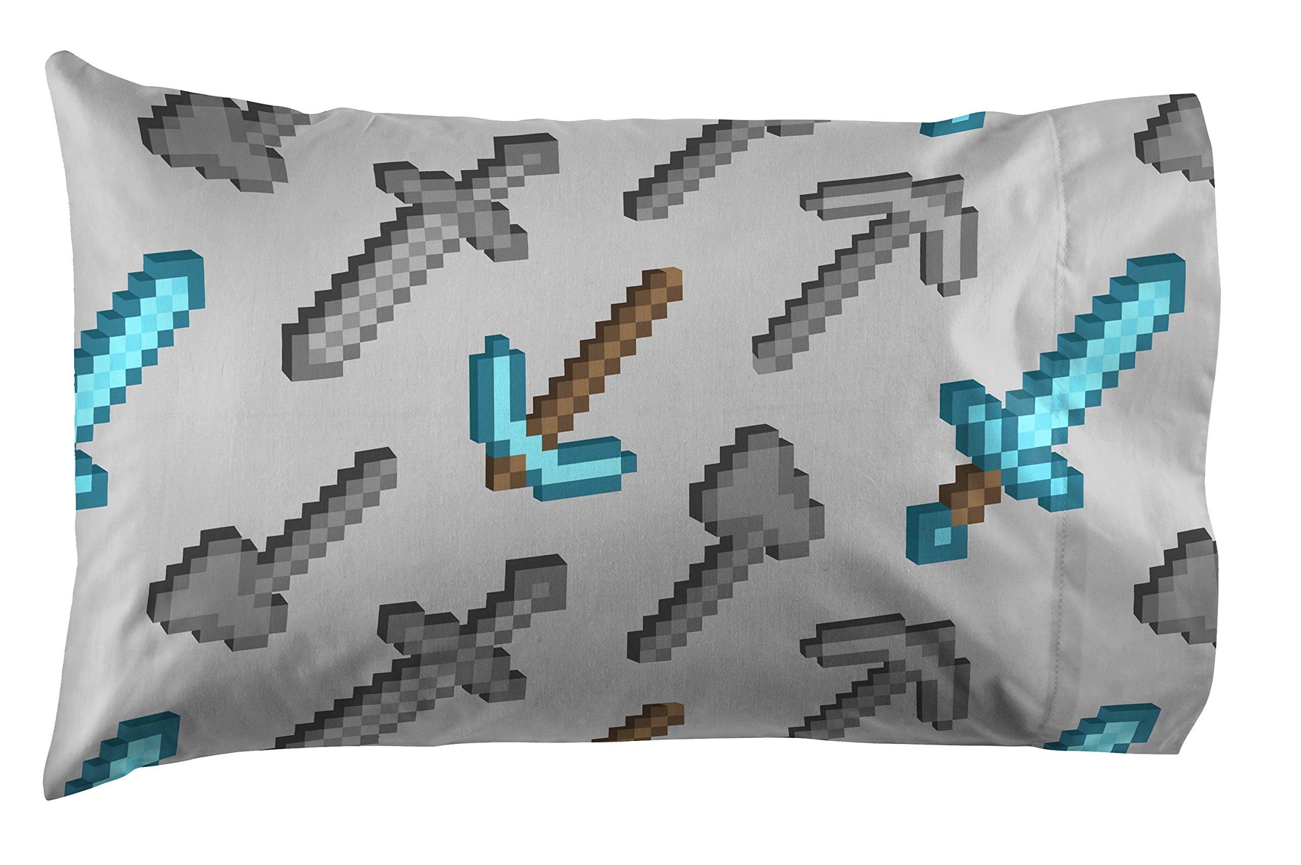 Foto 5 pulgar | Juego De Sábanas Con Personajes Isométricos De Minecraft De Jay Franco, Gemelos - Venta Internacional.