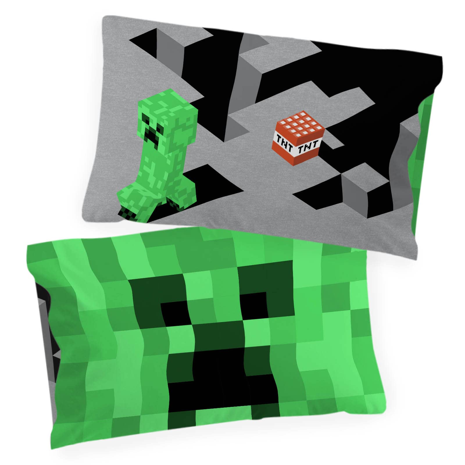 Foto 2 pulgar | Funda De Almohada Jay Franco Minecraft Lone Creeper 2, Paquete De 50 X 75 Cm - Venta Internacional.
