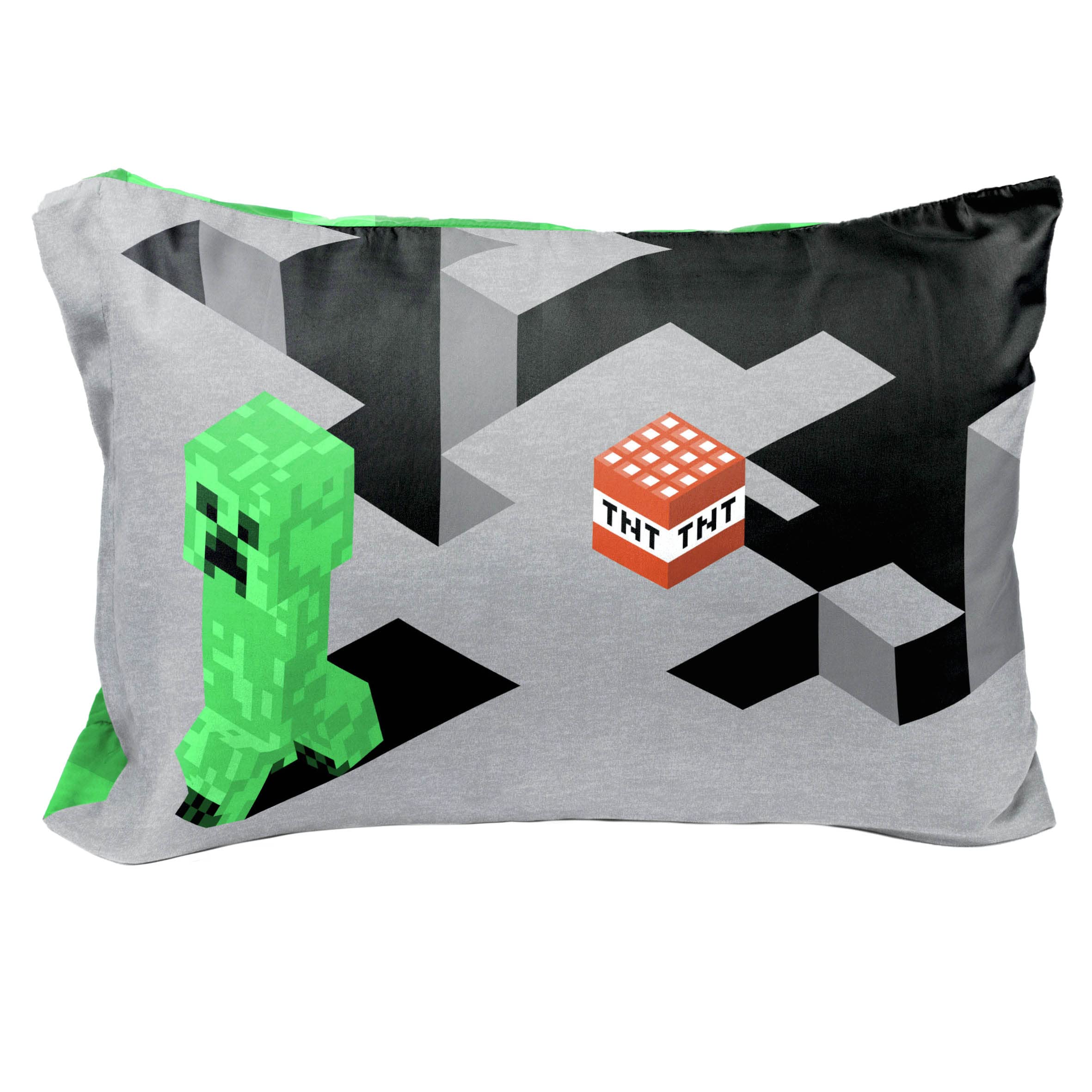 Foto 4 pulgar | Funda De Almohada Jay Franco Minecraft Lone Creeper 2, Paquete De 50 X 75 Cm - Venta Internacional.