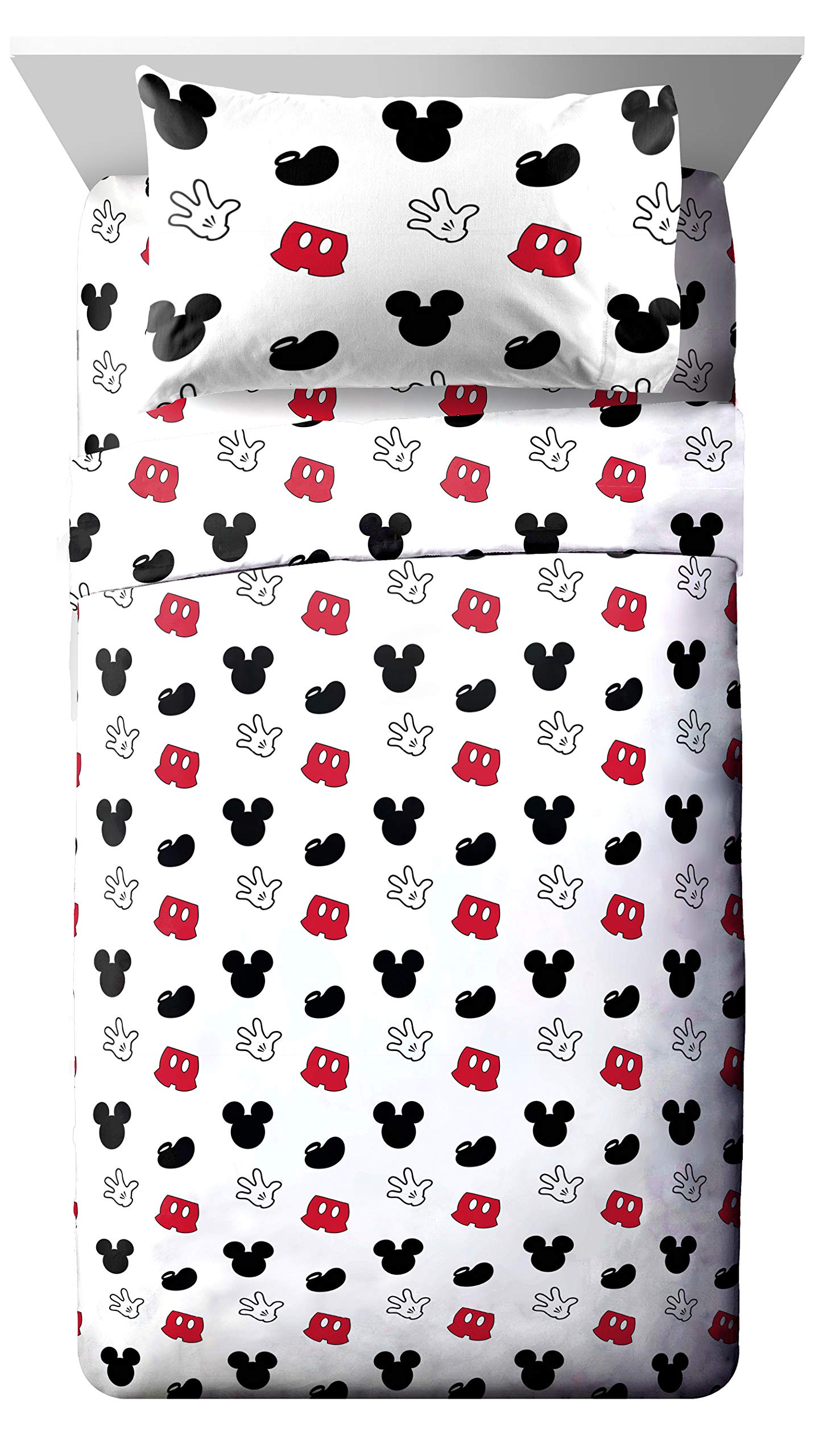 Foto 2 pulgar | Juego De Sábanas Jay Franco Disney Mickey Mouse Cute Faces Twin - Venta Internacional.