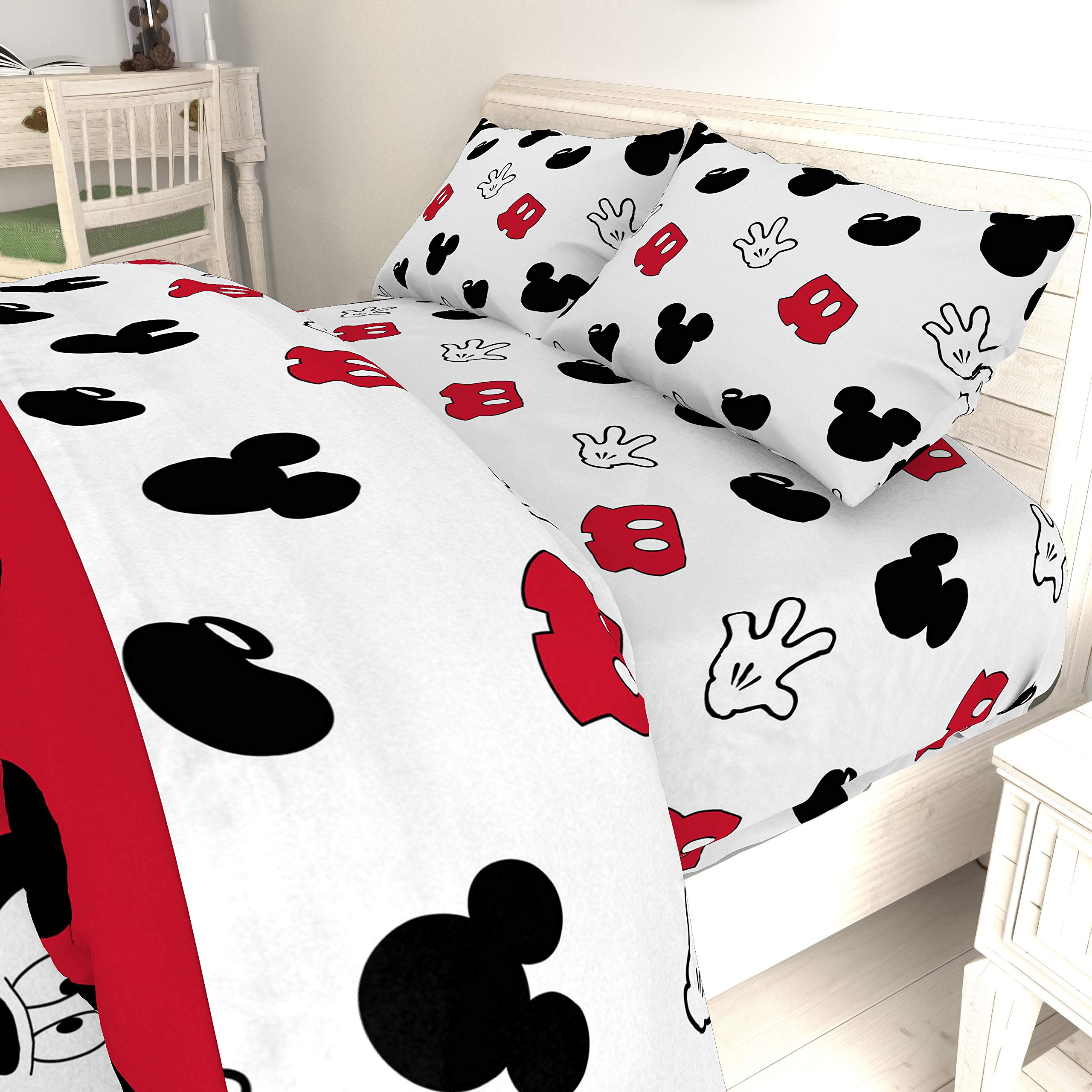 Foto 6 pulgar | Juego De Sábanas Jay Franco Disney Mickey Mouse Cute Faces Twin - Venta Internacional.