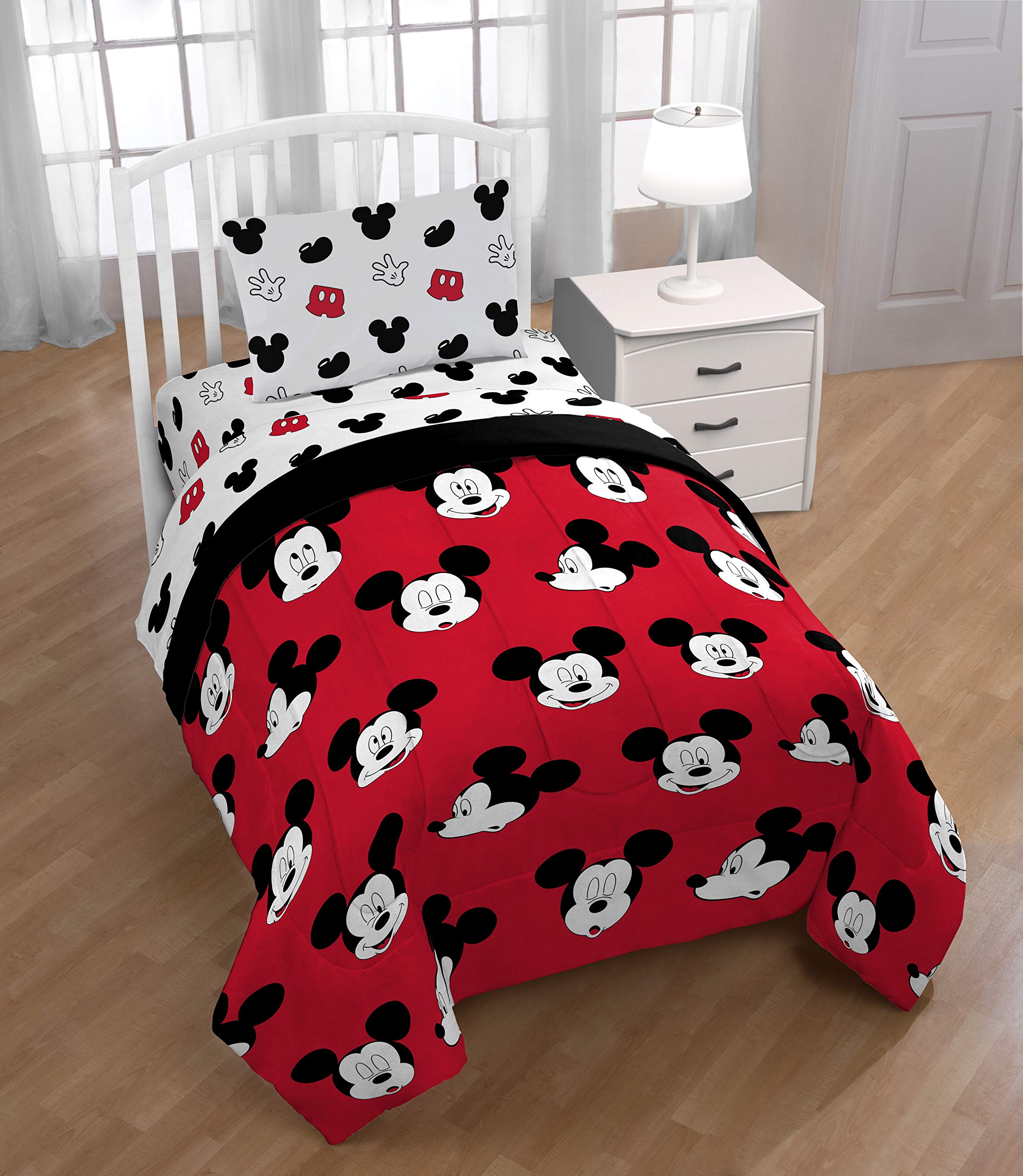 Foto 7 pulgar | Juego De Sábanas Jay Franco Disney Mickey Mouse Cute Faces Twin - Venta Internacional.