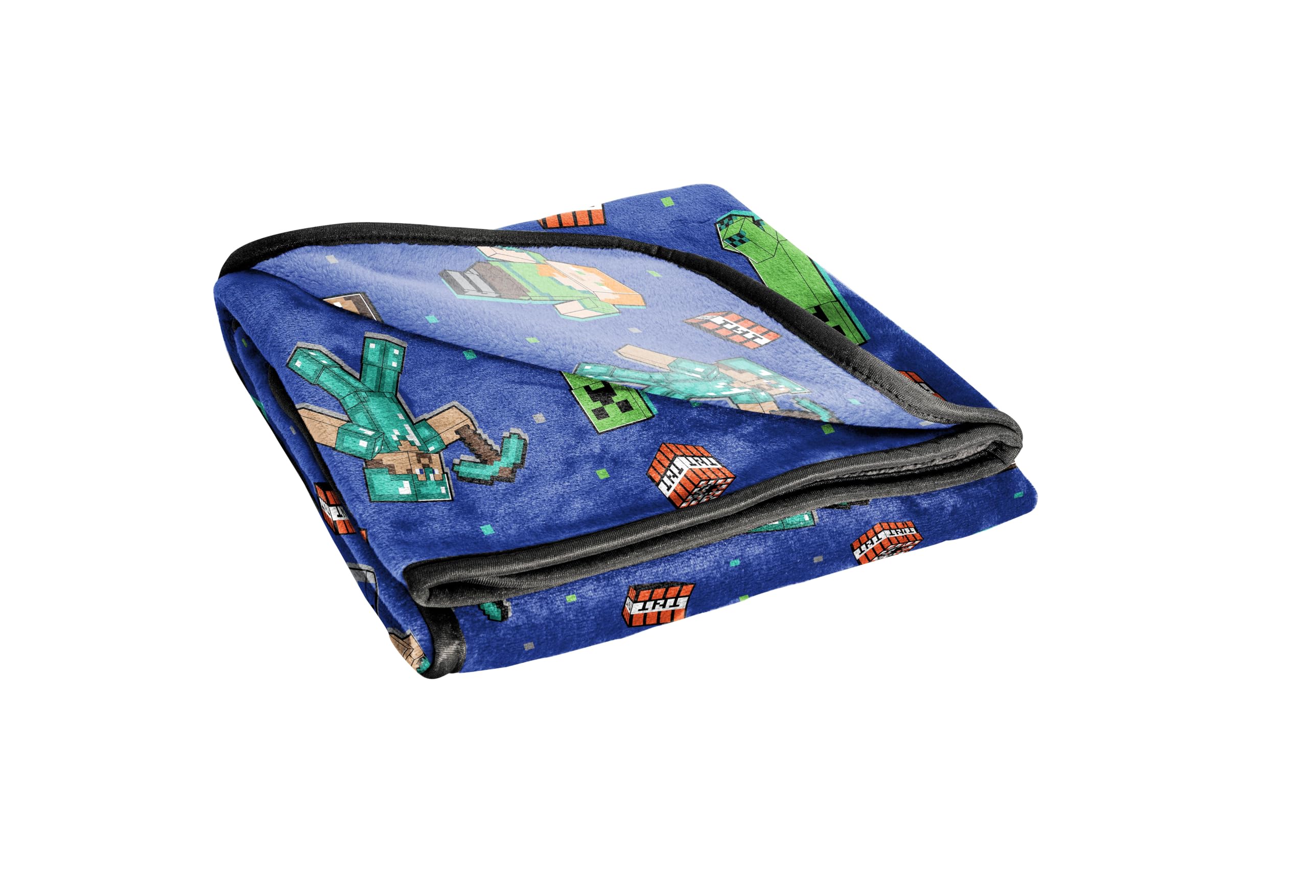 Foto 6 pulgar | Manta De Felpa Jay Franco Minecraft Creeper 127 X 152 Cm - Venta Internacional.