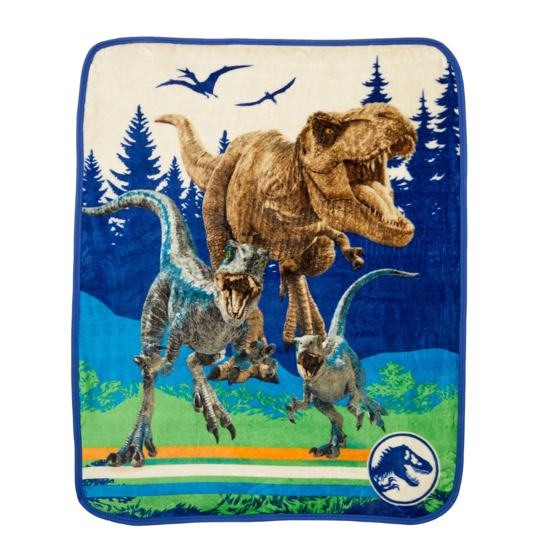 Foto 2 pulgar | Throw Franco Jurassic World Dominion Rexy T-rex 100 X 125 Cm - Venta Internacional.