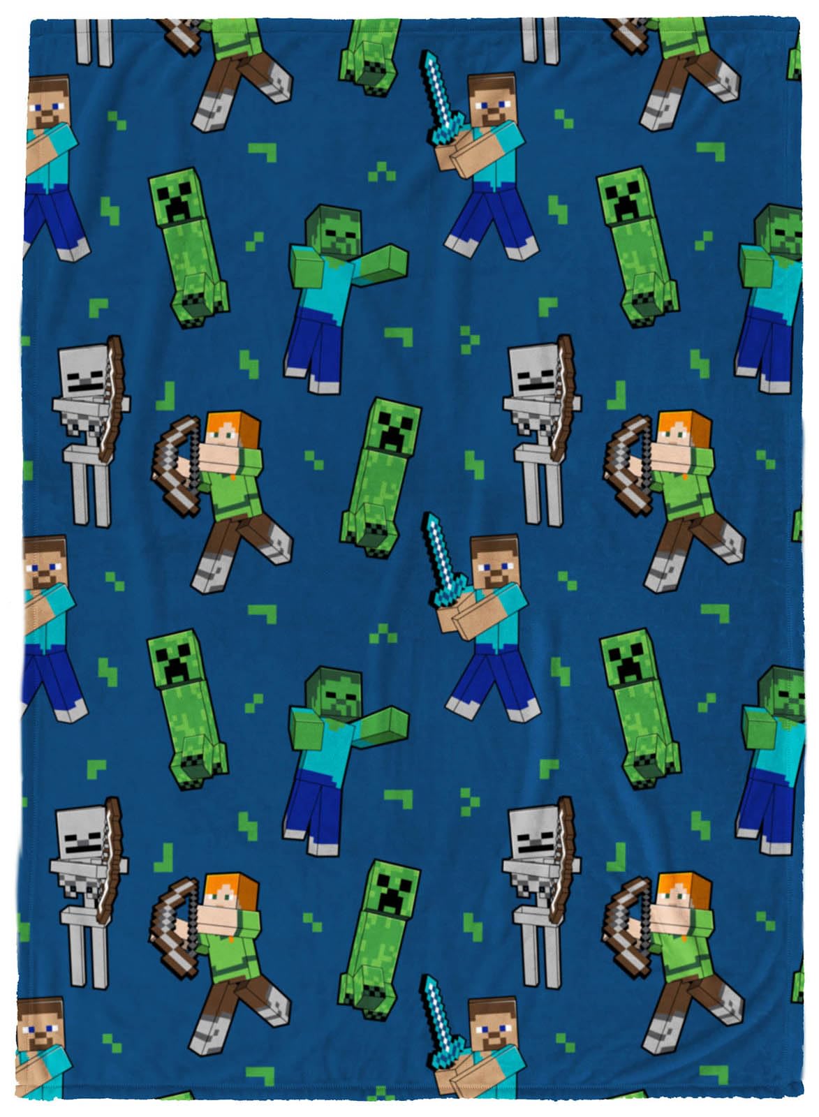 Foto 2 pulgar | Manta De Felpa Jay Franco Minecraft 116 X 152 Cm Para Niños - Venta Internacional.
