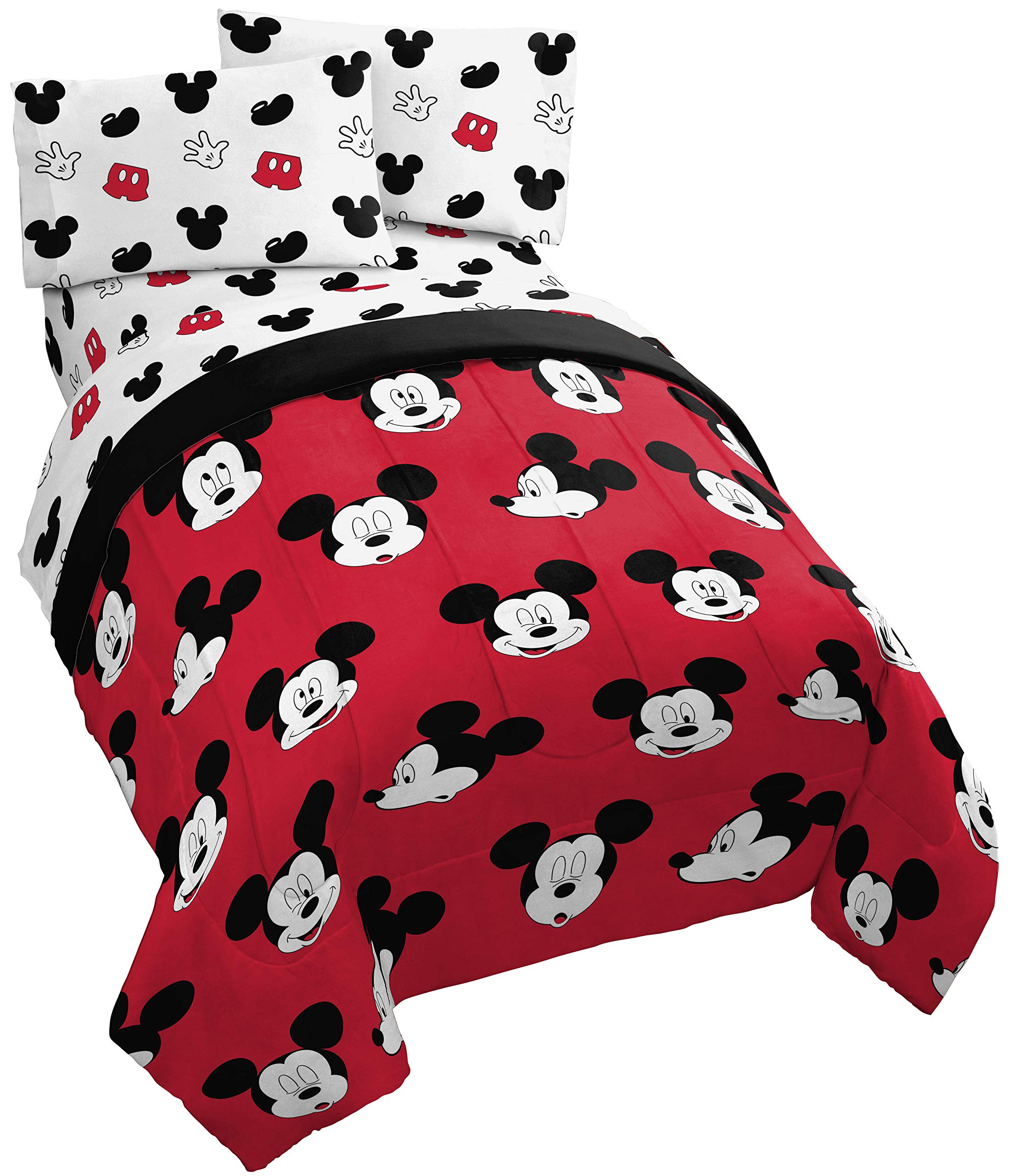 Juego De Cama Jay Franco Disney Mickey Mouse Cute Faces Twin - Venta Internacional.