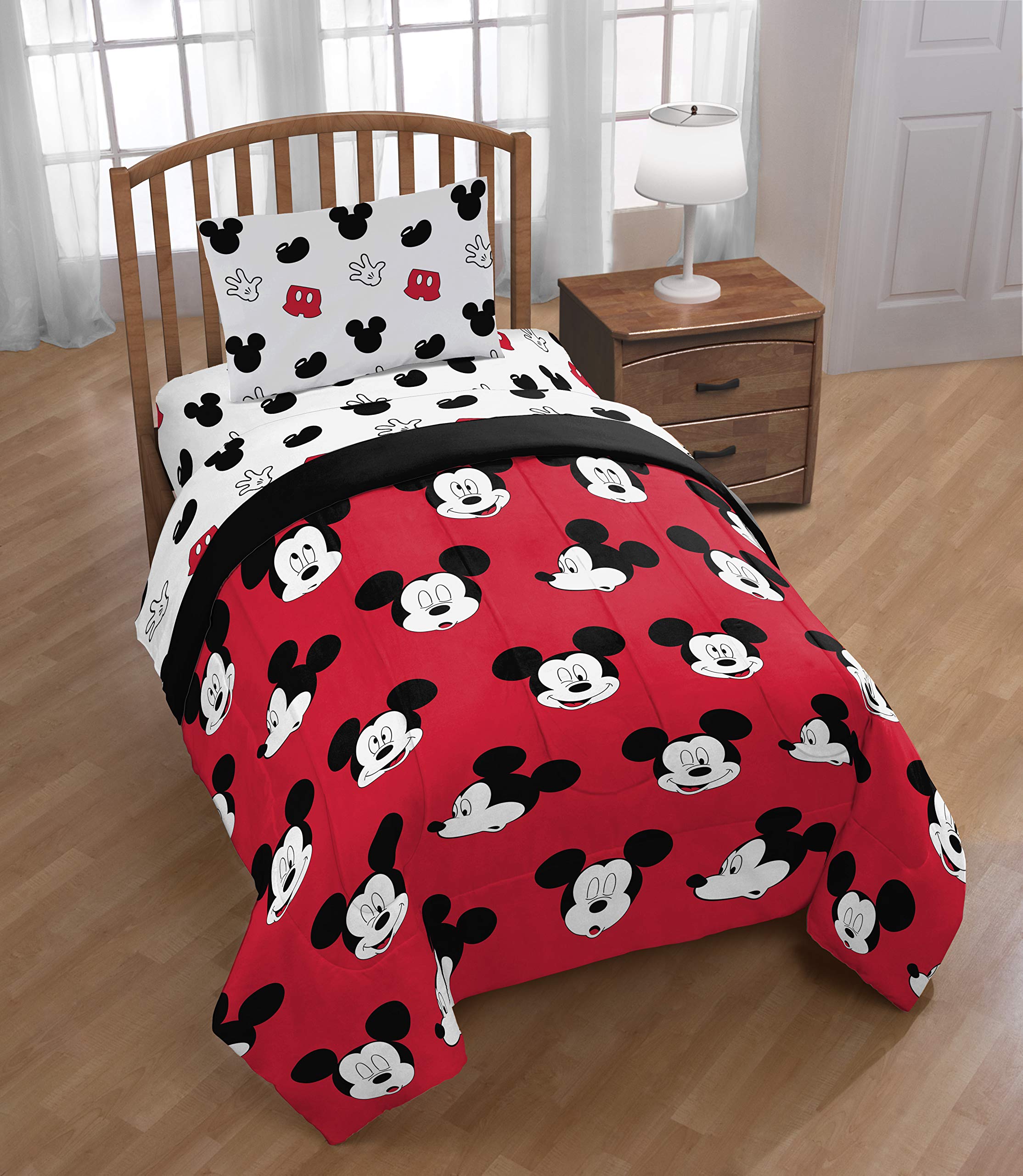 Foto 7 pulgar | Juego De Cama Jay Franco Disney Mickey Mouse Cute Faces Twin - Venta Internacional.