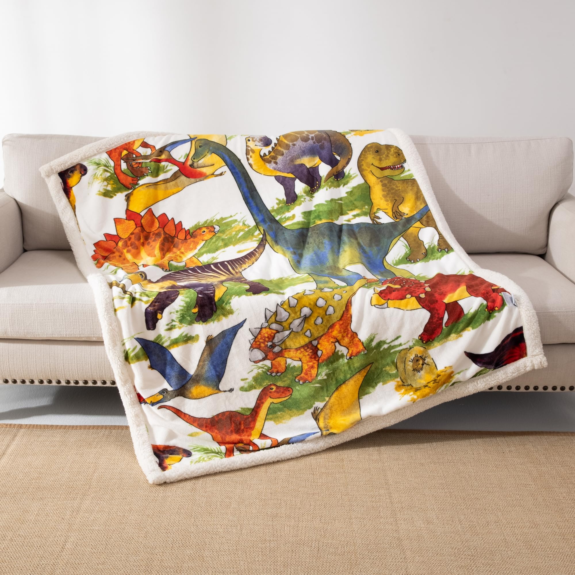 Foto 6 pulgar | Manta Cosusket Jurassic Park 127 X 152,4 Cm Para Niños - Venta Internacional.