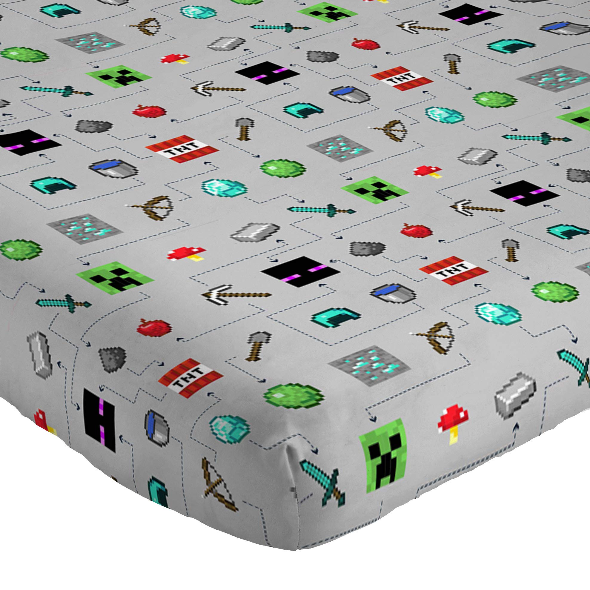 Foto 5 | Juego De Sábanas Jay Franco Minecraft Monster Hunters Twin, 3 Piezas - Venta Internacional.