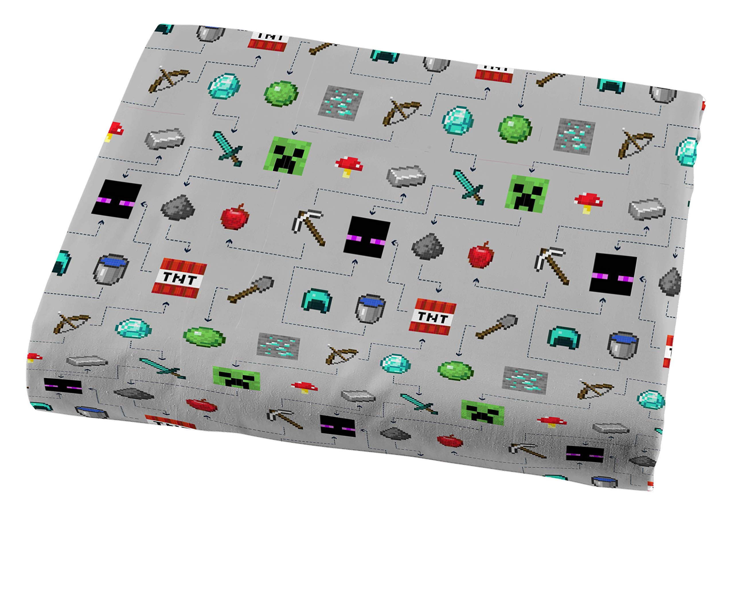 Foto 7 pulgar | Juego De Sábanas Jay Franco Minecraft Monster Hunters Twin, 3 Piezas - Venta Internacional.