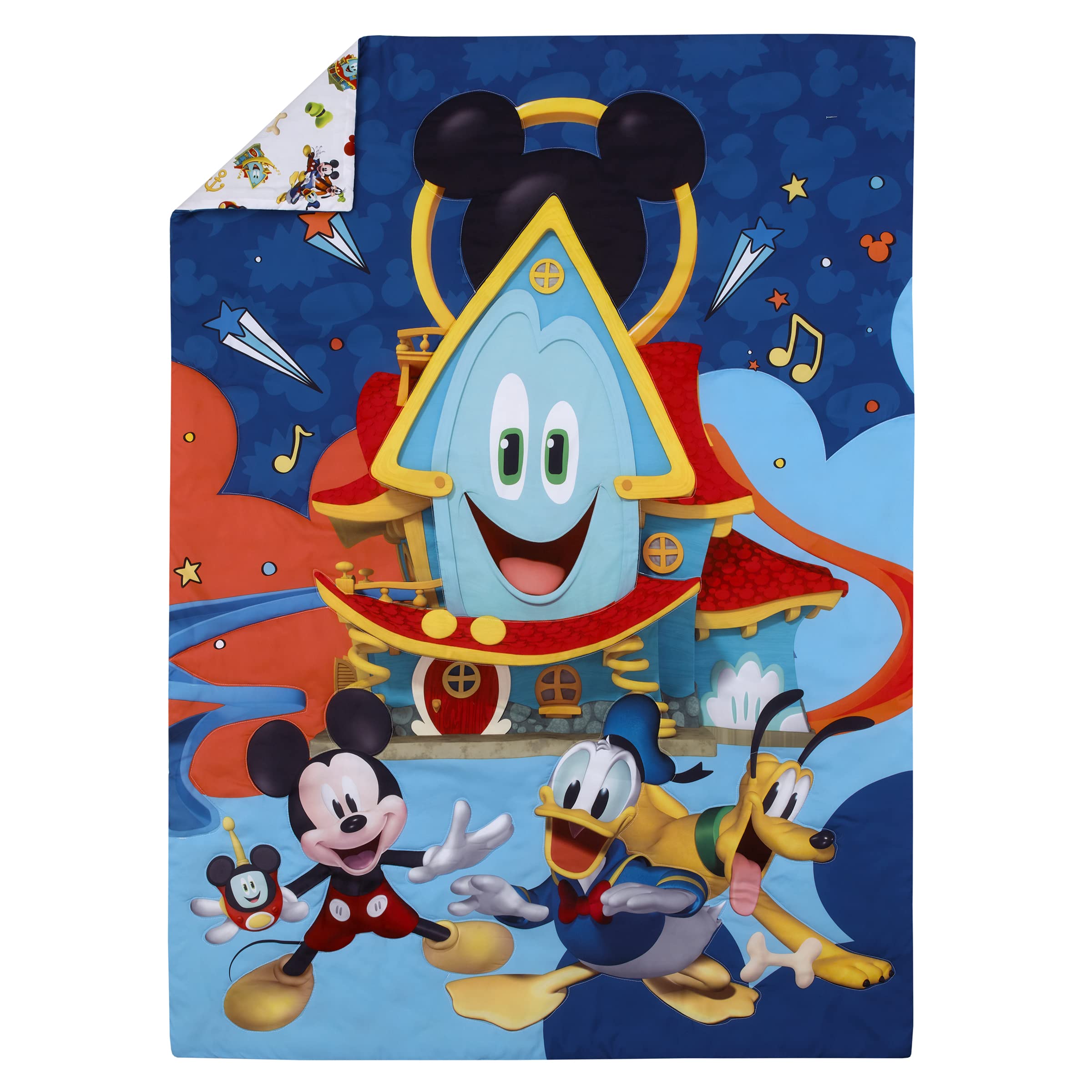 Foto 3 pulgar | Juego De Cama Para Niños Pequeños Nojo Disney Mickey Mouse Funhouse Crew - Venta Internacional.