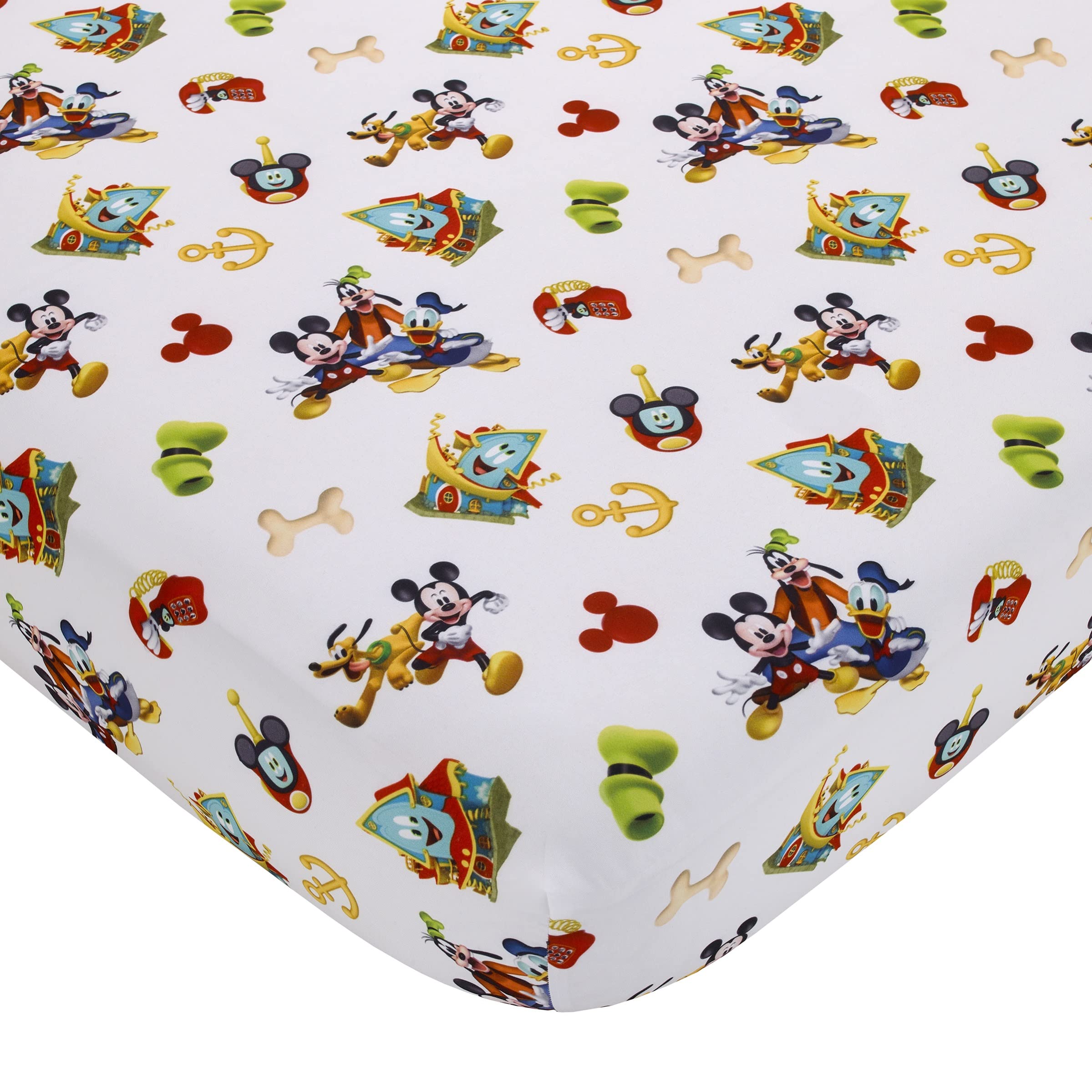 Foto 2 | Juego De Sábanas Para Niños Pequeños Nojo Disney Mickey Mouse Funhouse Crew - Venta Internacional.