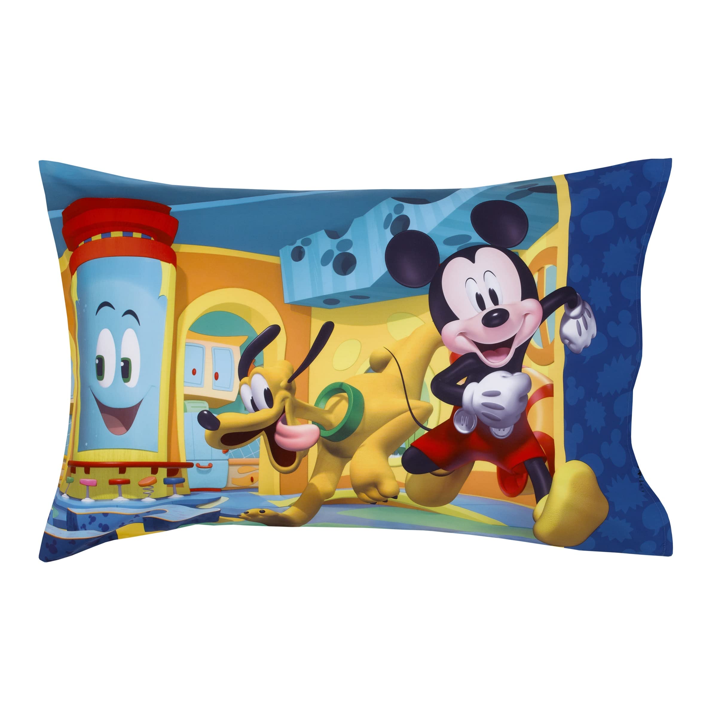 Foto 4 | Juego De Sábanas Para Niños Pequeños Nojo Disney Mickey Mouse Funhouse Crew - Venta Internacional.