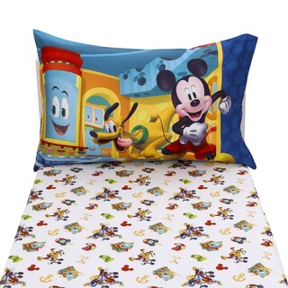 Foto 5 | Juego De Sábanas Para Niños Pequeños Nojo Disney Mickey Mouse Funhouse Crew - Venta Internacional.