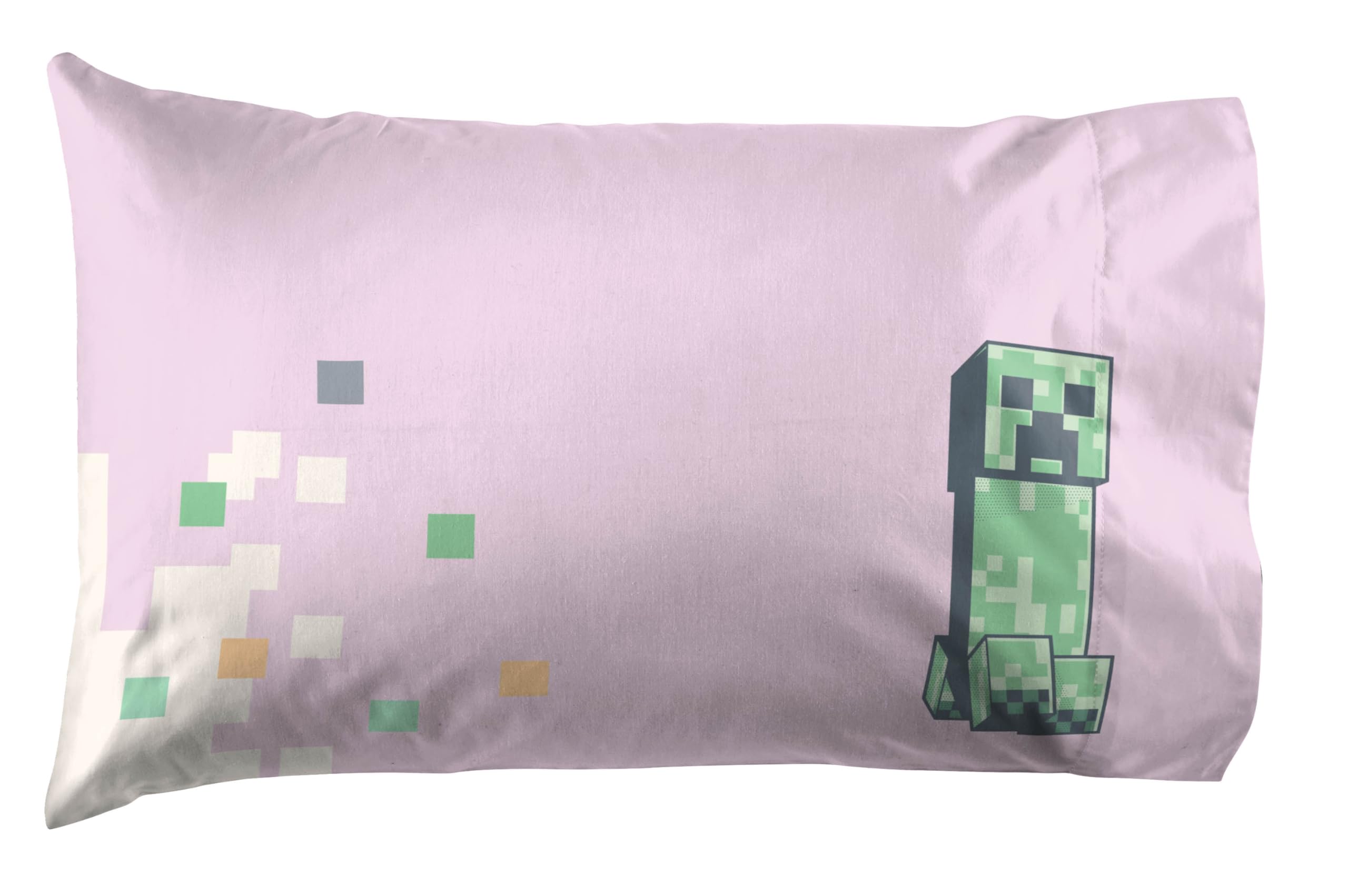 Foto 4 pulgar | Juego De Sábanas Jay Franco Minecraft Creeper Para Niños, Tamaño Doble - Venta Internacional.