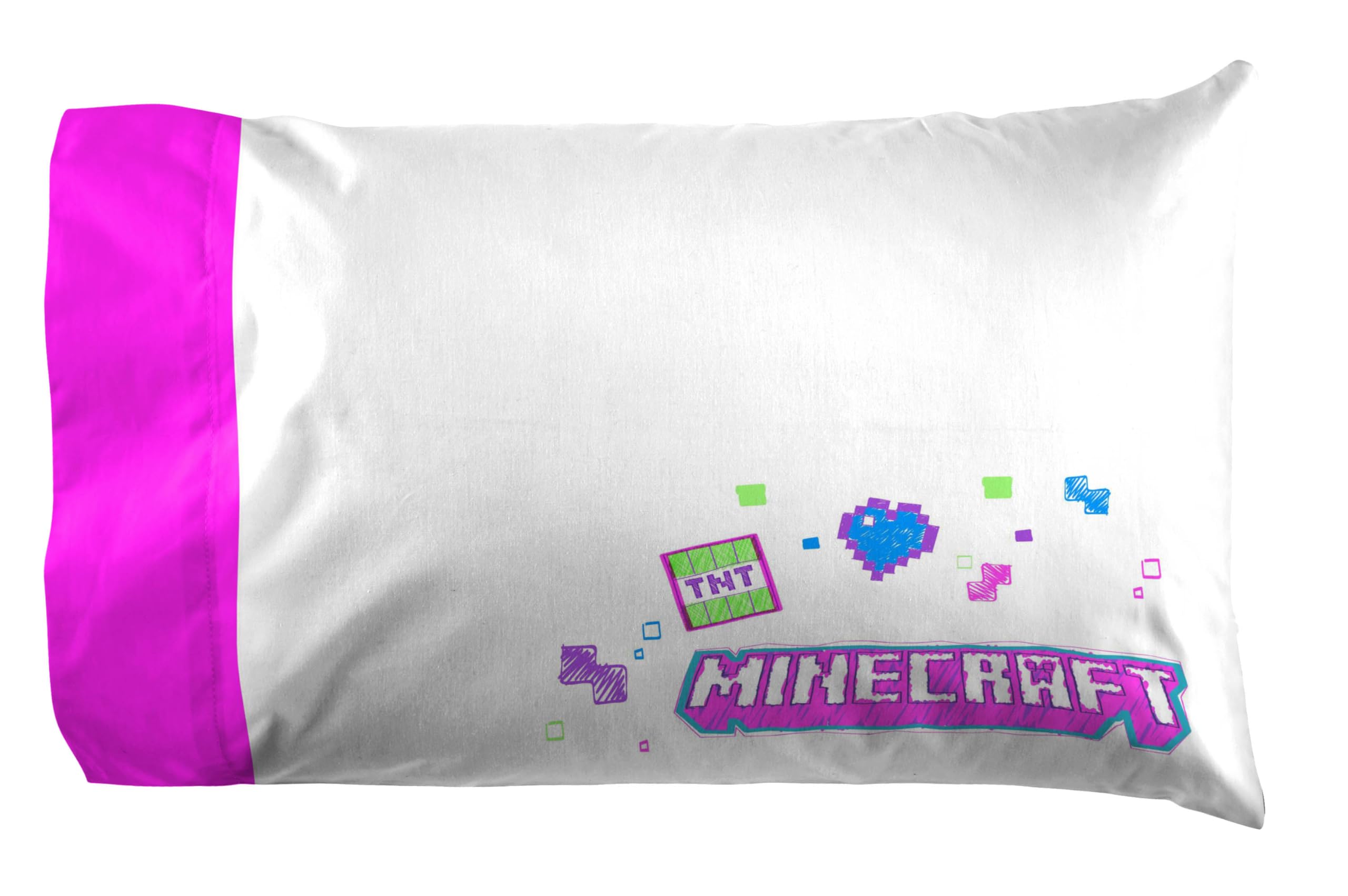 Foto 4 | Juego De Sábanas Jay Franco Minecraft De Tamaño Completo Con Diseño De Enredadera - Venta Internacional.