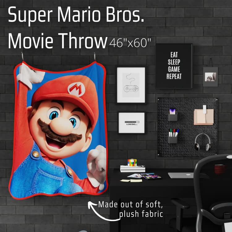 Foto 3 pulgar | Manta Franco The Super Mario Bros. Movie Kids - Venta Internacional.