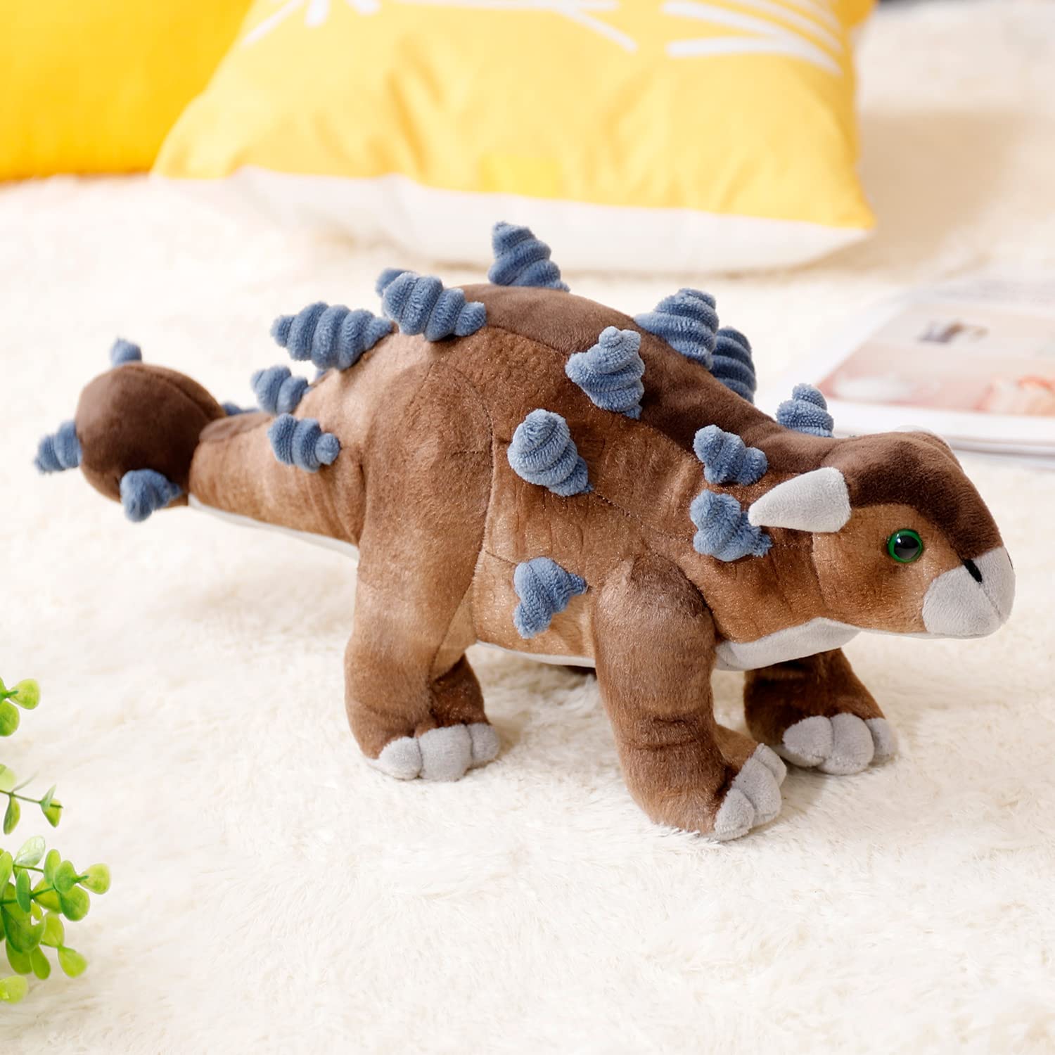 Foto 5 pulgar | Peluche Auluda Dinosaur World Jurassic Zoo Ankylosaurus 18 Cm - Venta Internacional.