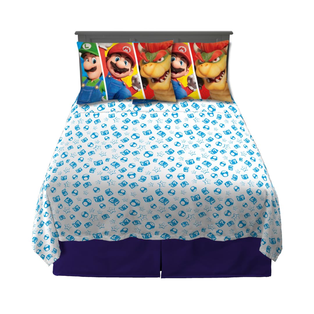 Foto 1 | Set De Sábanas De La Película Franco The Super Mario Bros., Tamaño Completo - Venta Internacional.