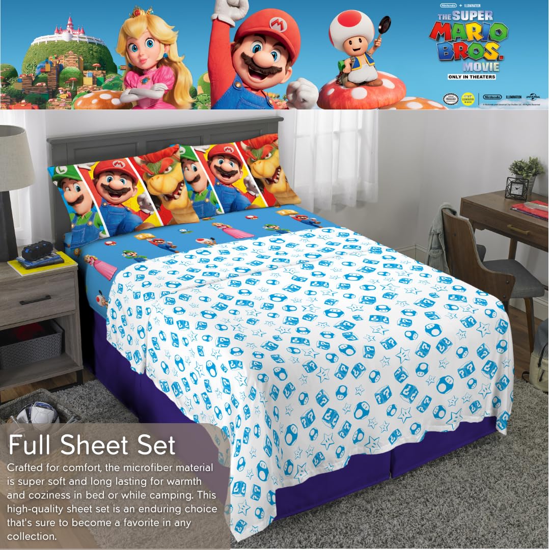 Foto 4 pulgar | Set De Sábanas De La Película Franco The Super Mario Bros., Tamaño Completo - Venta Internacional.
