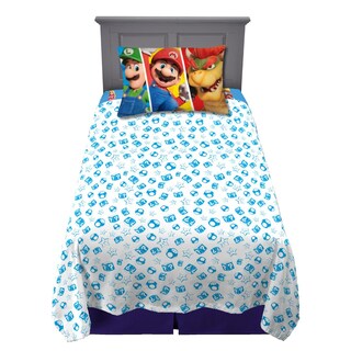 Foto 1 | Juego De Sábanas De La Película Franco The Super Mario Bros., Tamaño Doble - Venta Internacional.